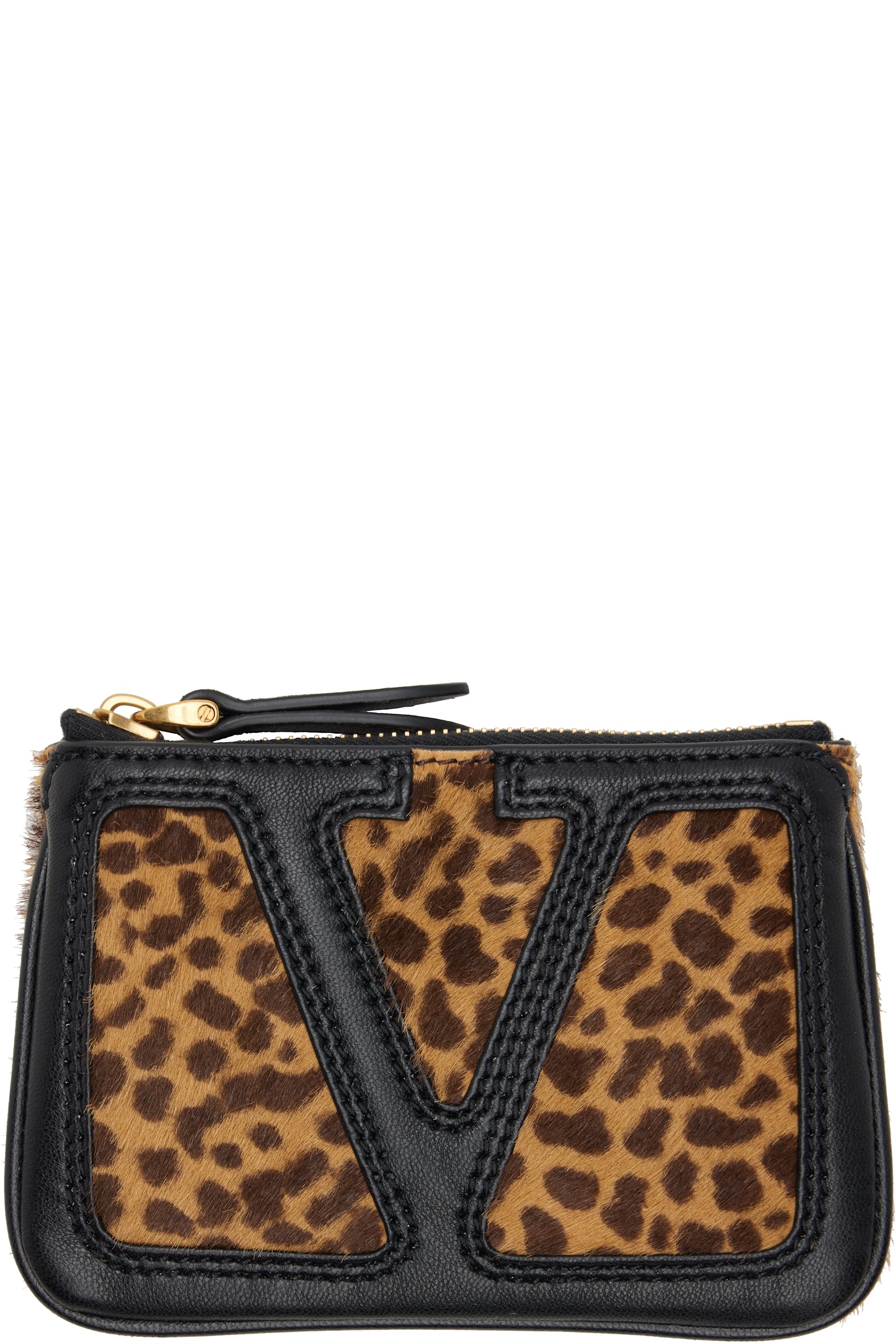 Valentino Garavani - Brown & Black Viva Superstar Coin Pouch