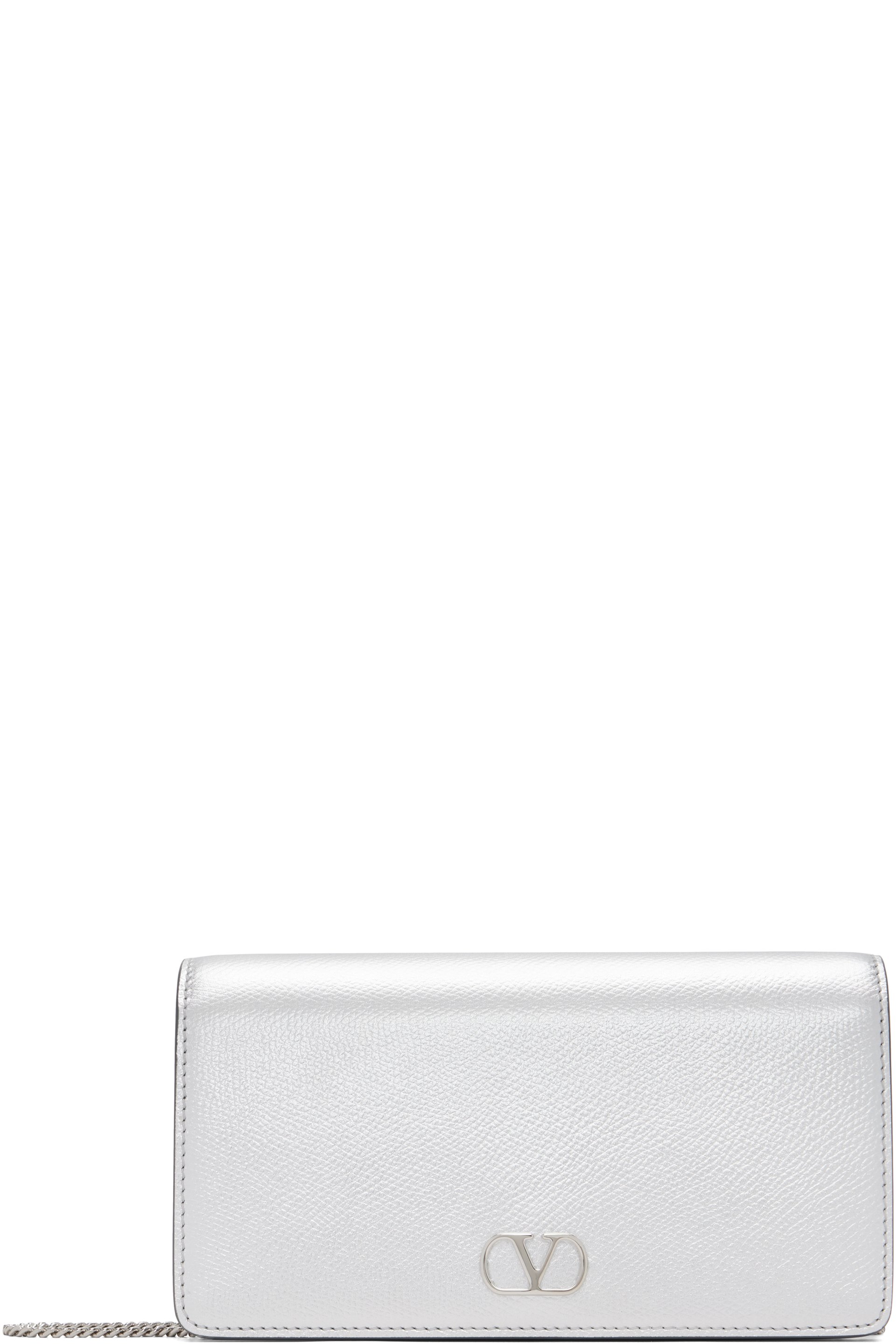 Valentino Garavani - Mini sac à bandoulière argenté à logo en V