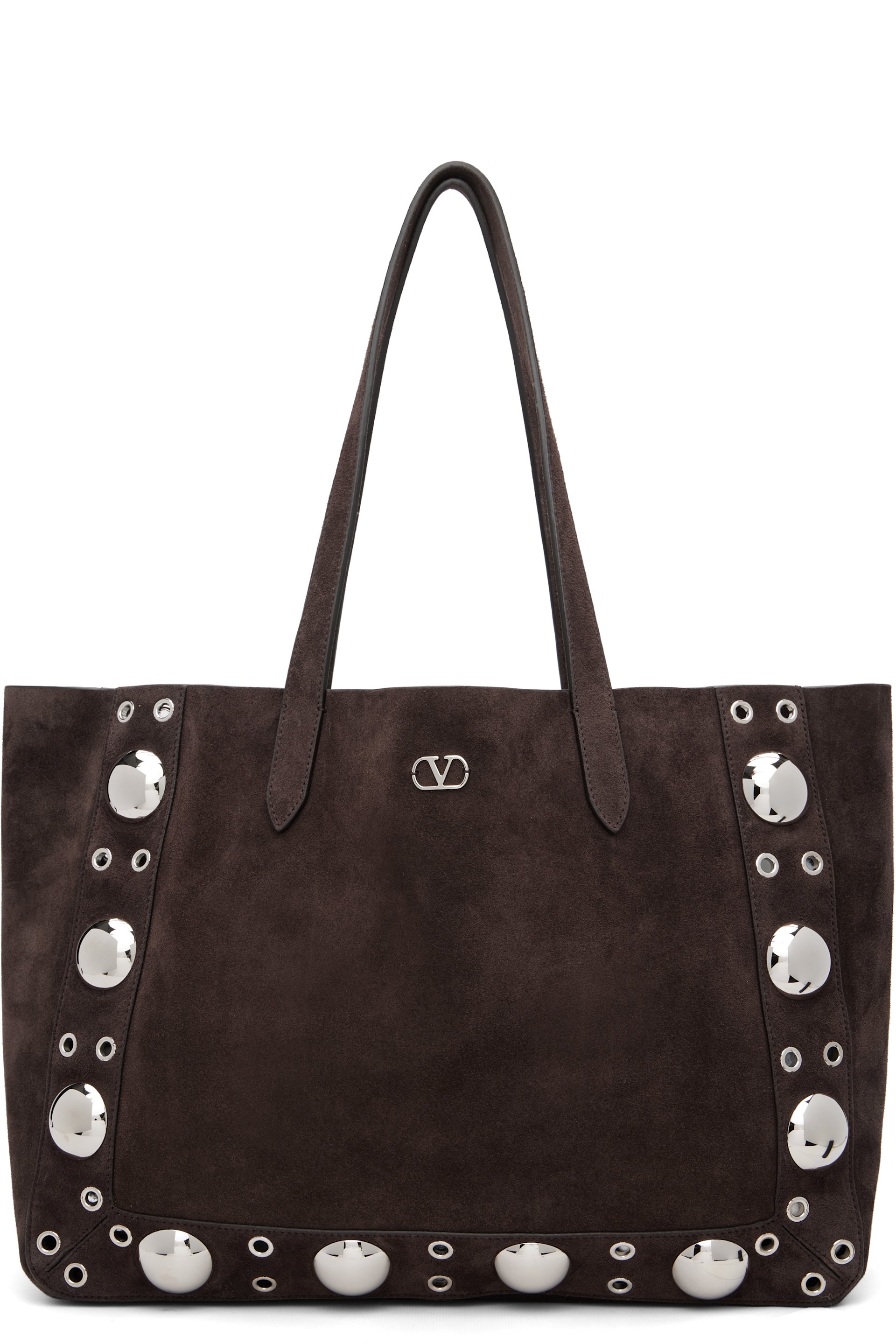 Valentino Garavani - Grand sac Nellcôte brun en suède