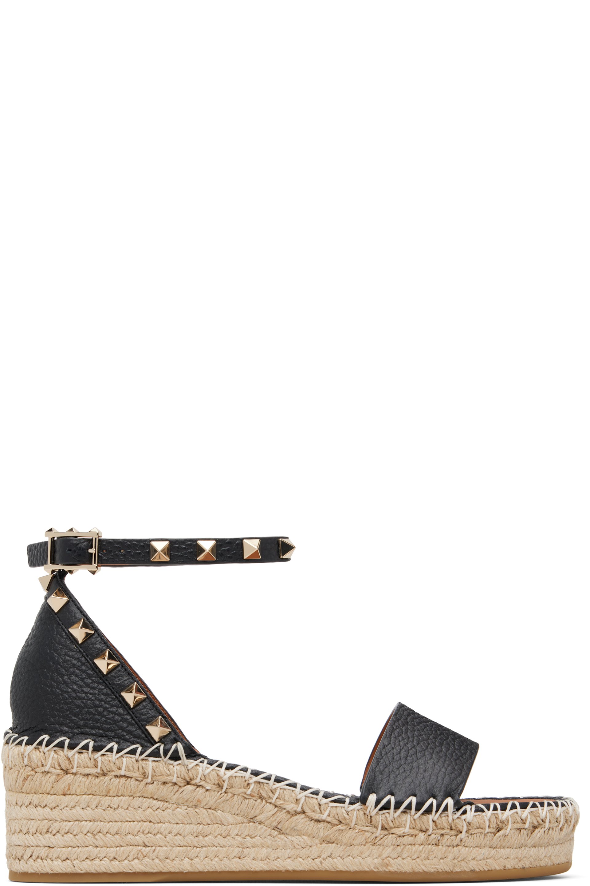 Valentino Garavani - Black Rockstud Sandals