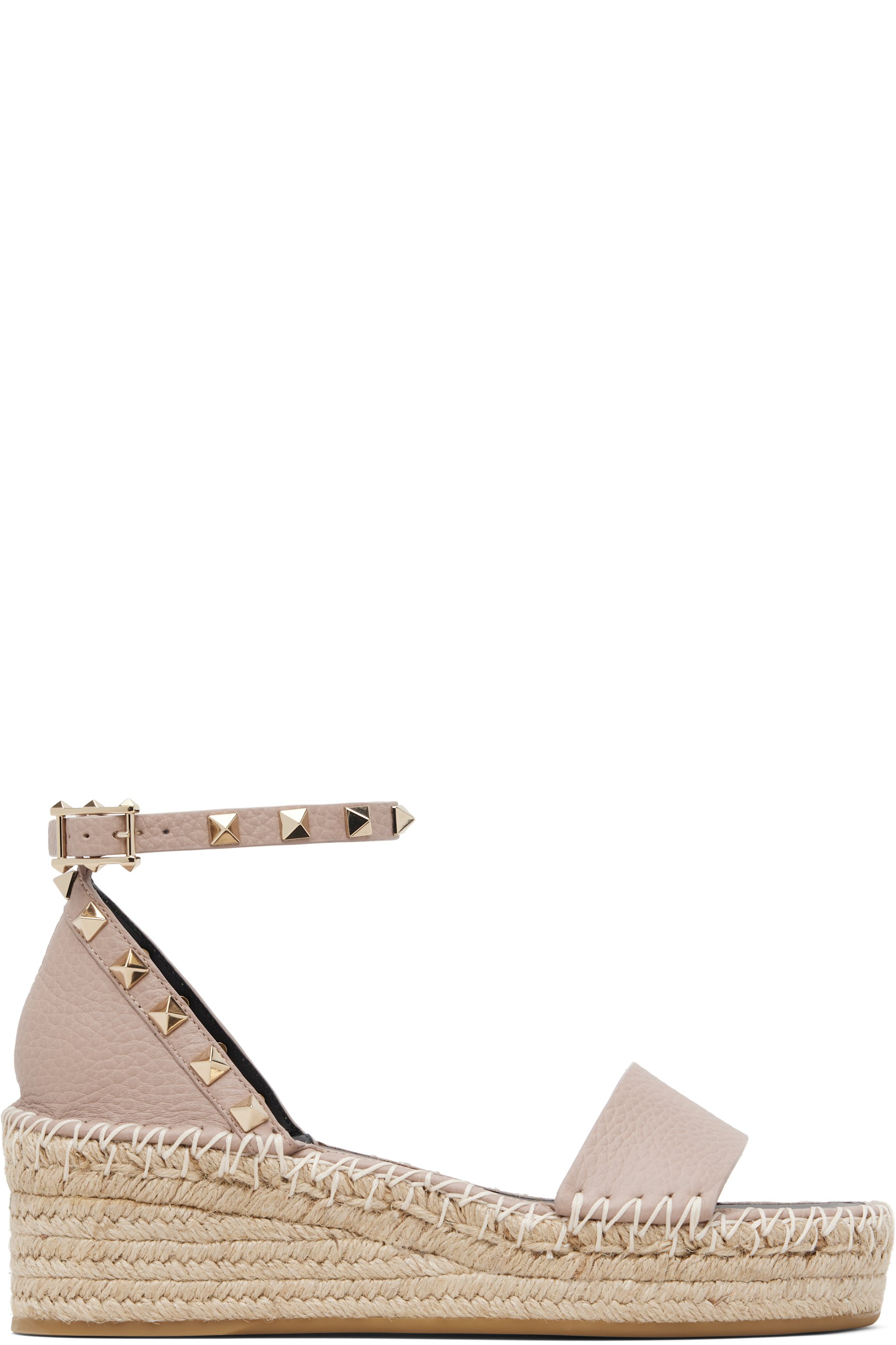 Valentino Garavani - Taupe Rockstud Sandals