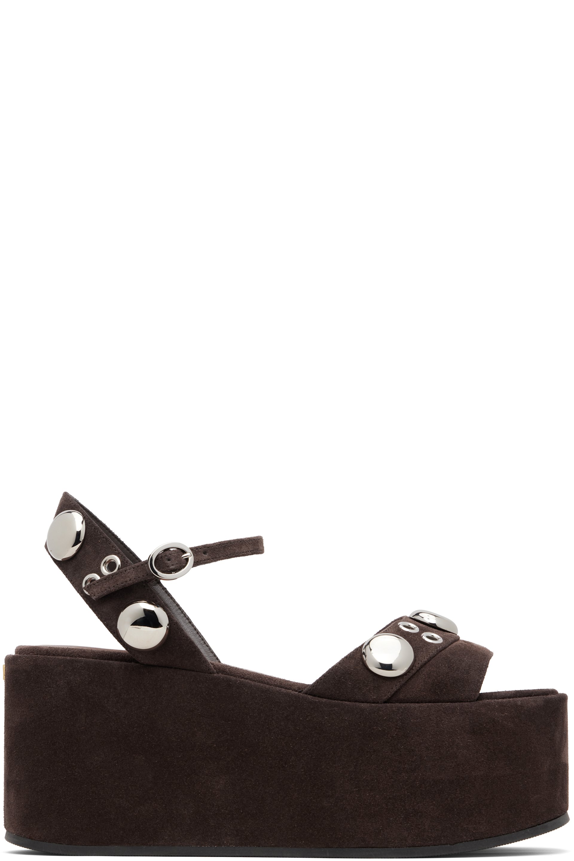 Valentino Garavani - Brown Nellcôte Wedge Sandals