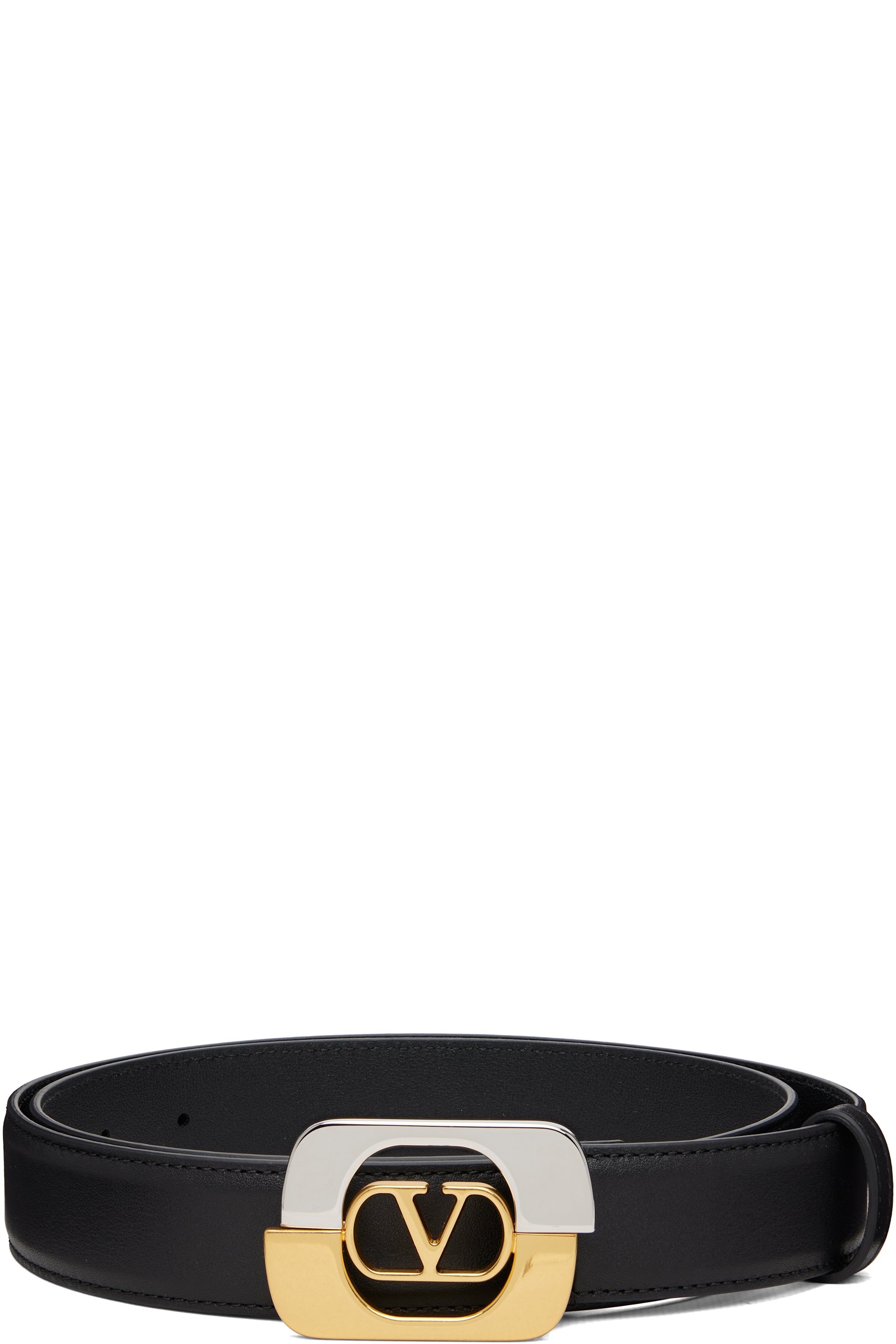 Valentino Garavani - Ceinture noire à logo en V