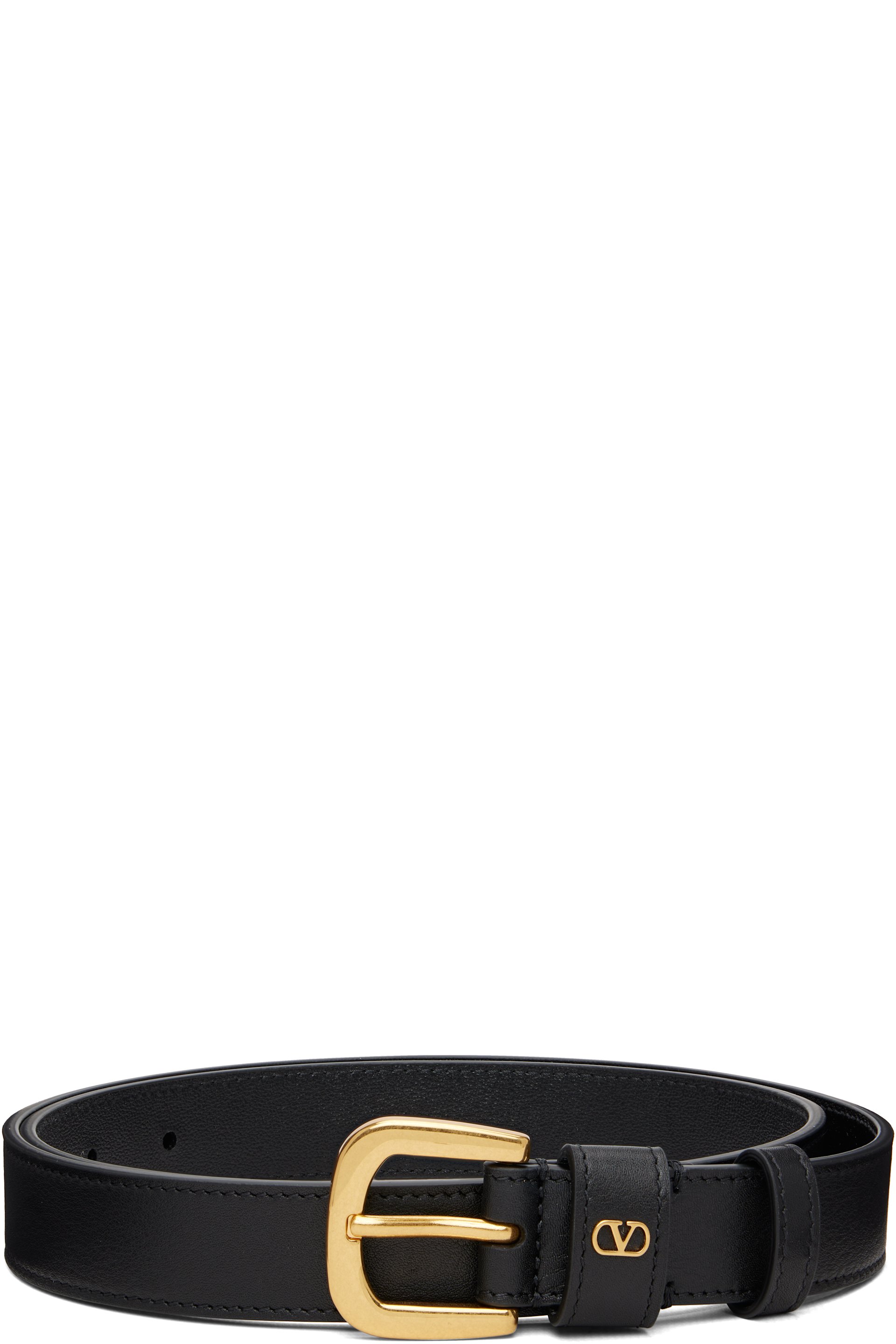 Valentino Garavani - Ceinture noire à logo en V