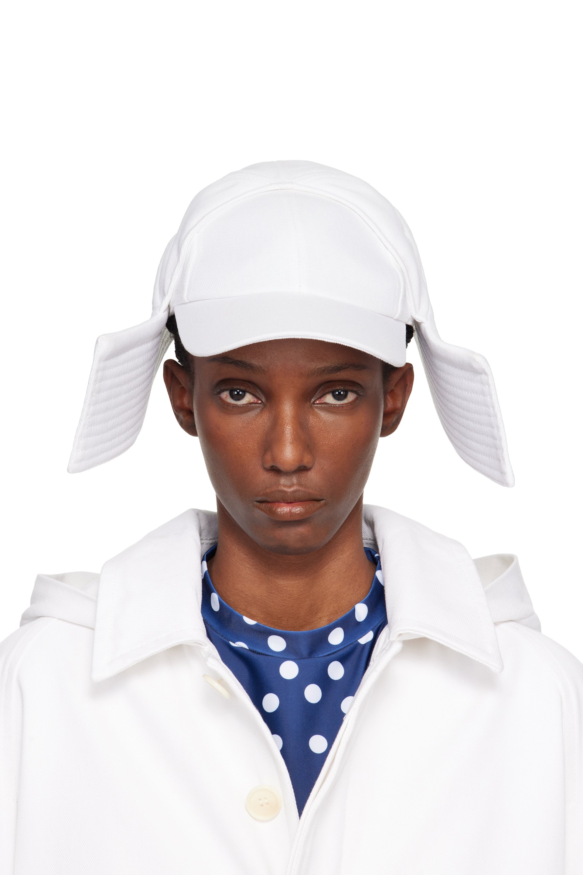 Jean Paul Gaultier - White 'The Sailor Bucket' Cap