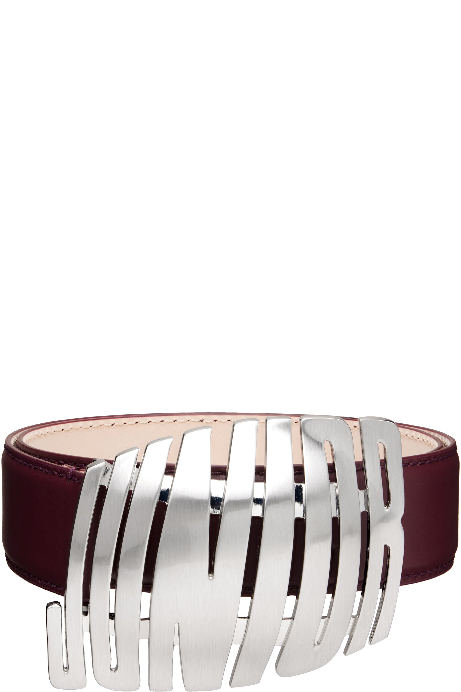 Jean Paul Gaultier - Burgundy 'The Straight Junior' Belt
