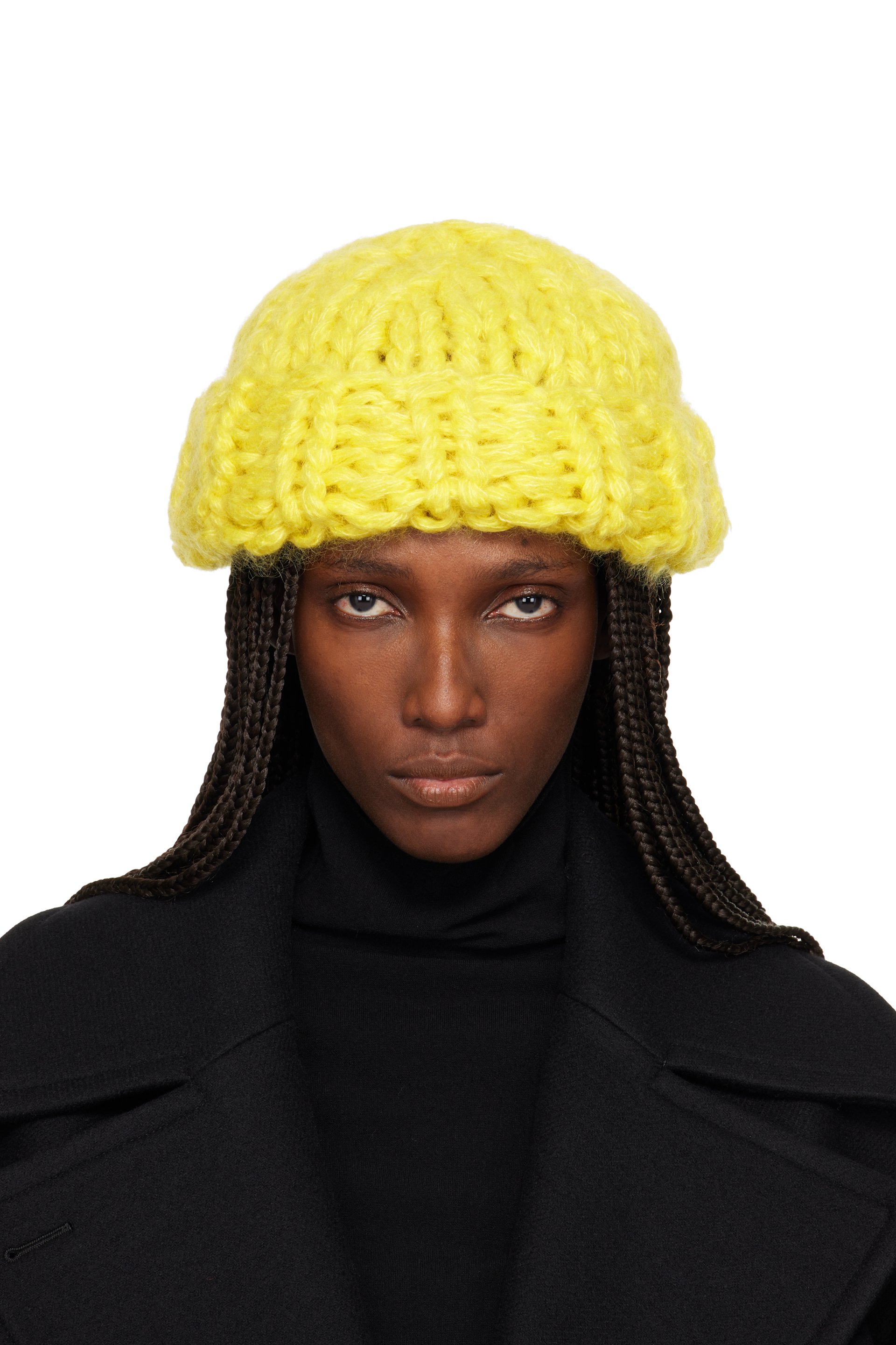 ISSEY MIYAKE - Yellow November Silk Mohair Beanie