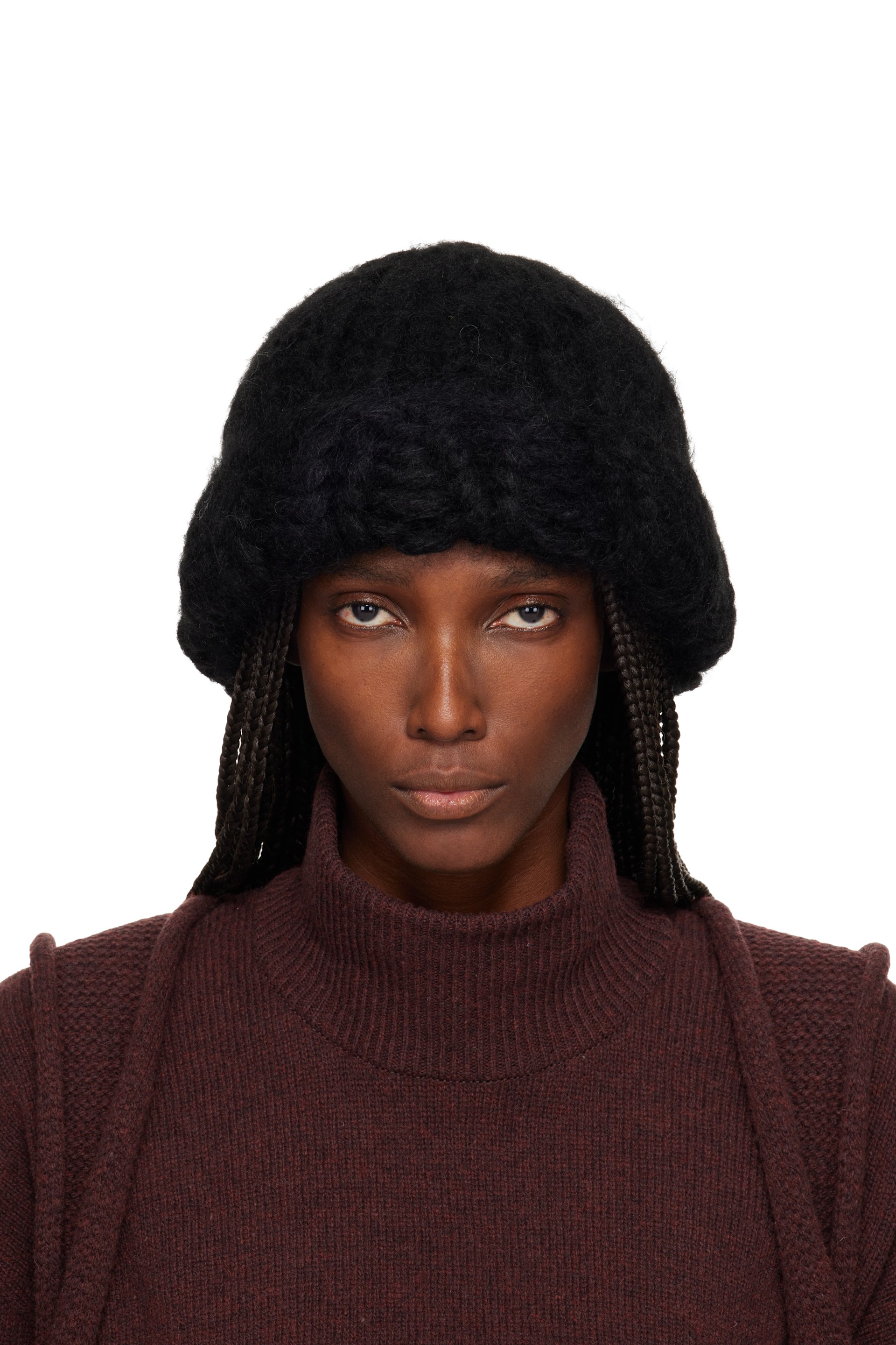 ISSEY MIYAKE - Black November Silk Mohair Beanie