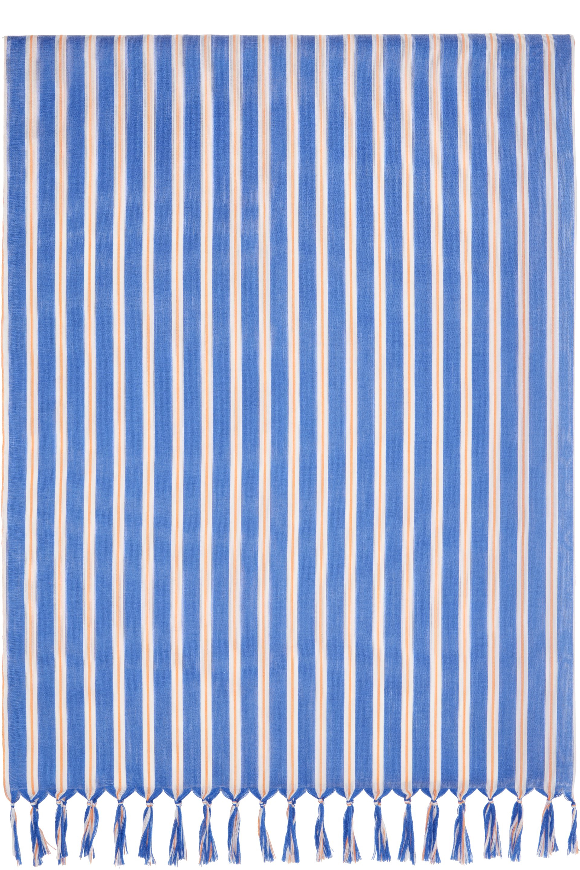Issey Miyake - Écharpe December bleu marine à rayures Generic
