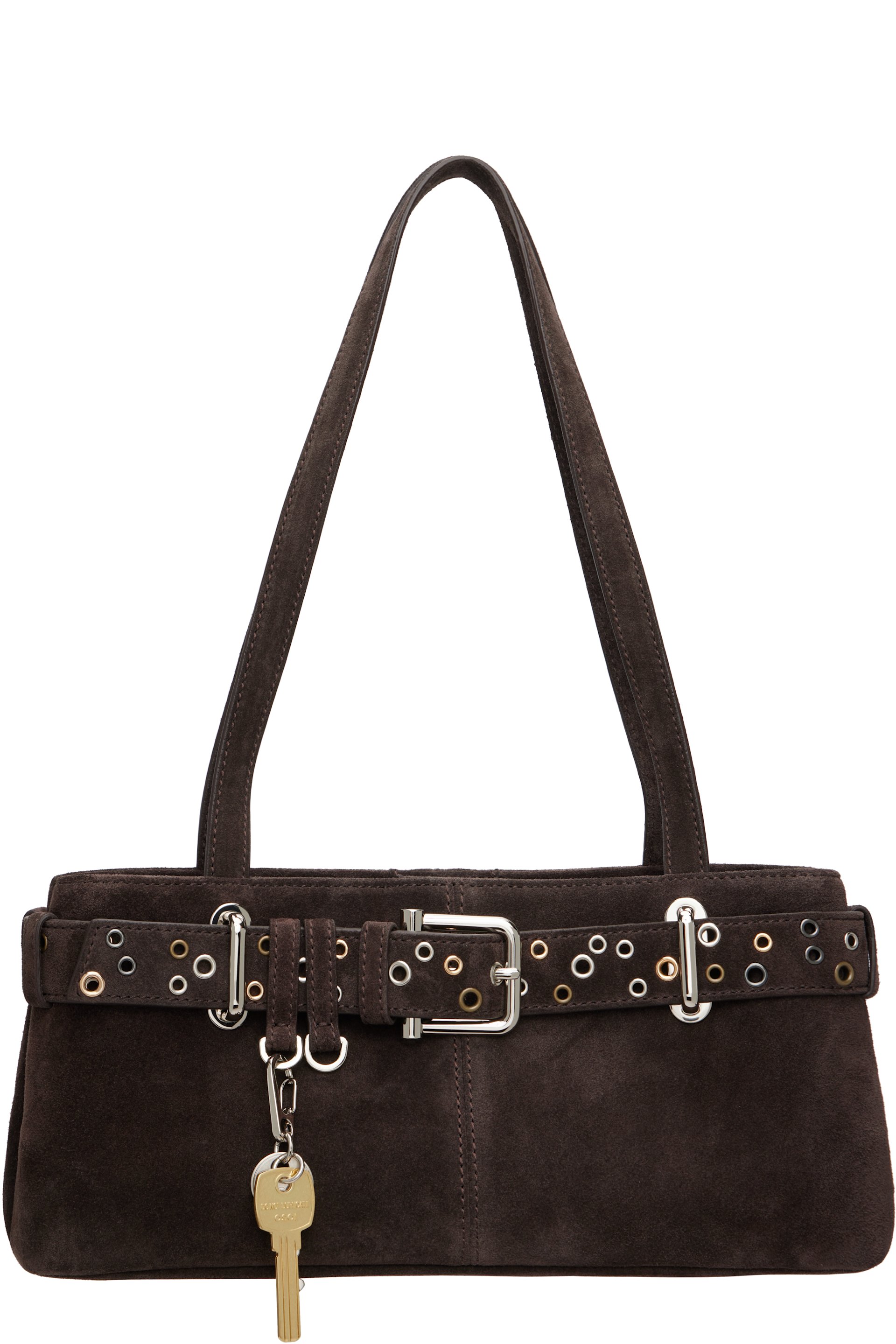 OSOI - Mini sac porté épaule brun à boucle Brocle