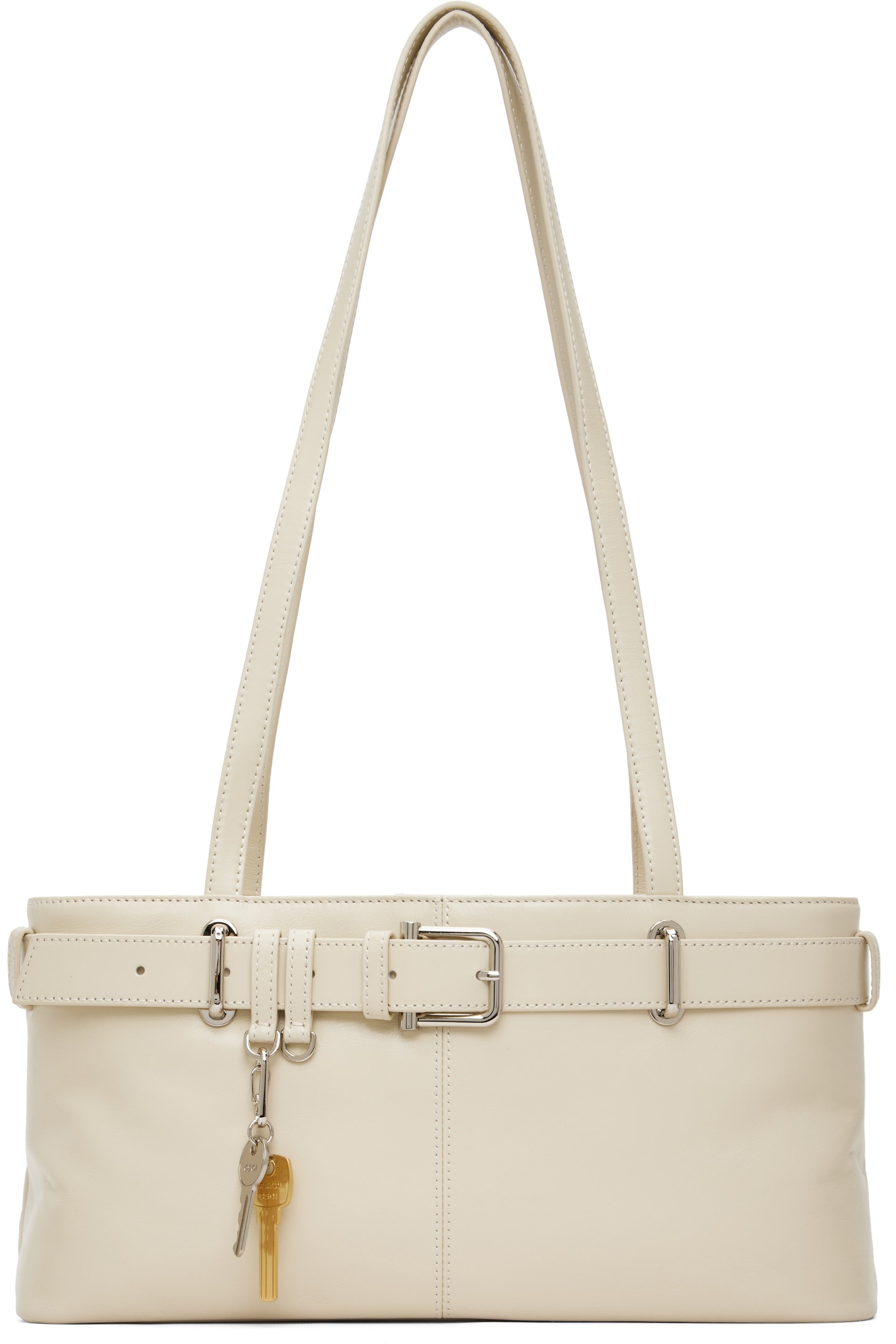 OSOI - Sac porté épaule blanc cassé à boucle Brocle