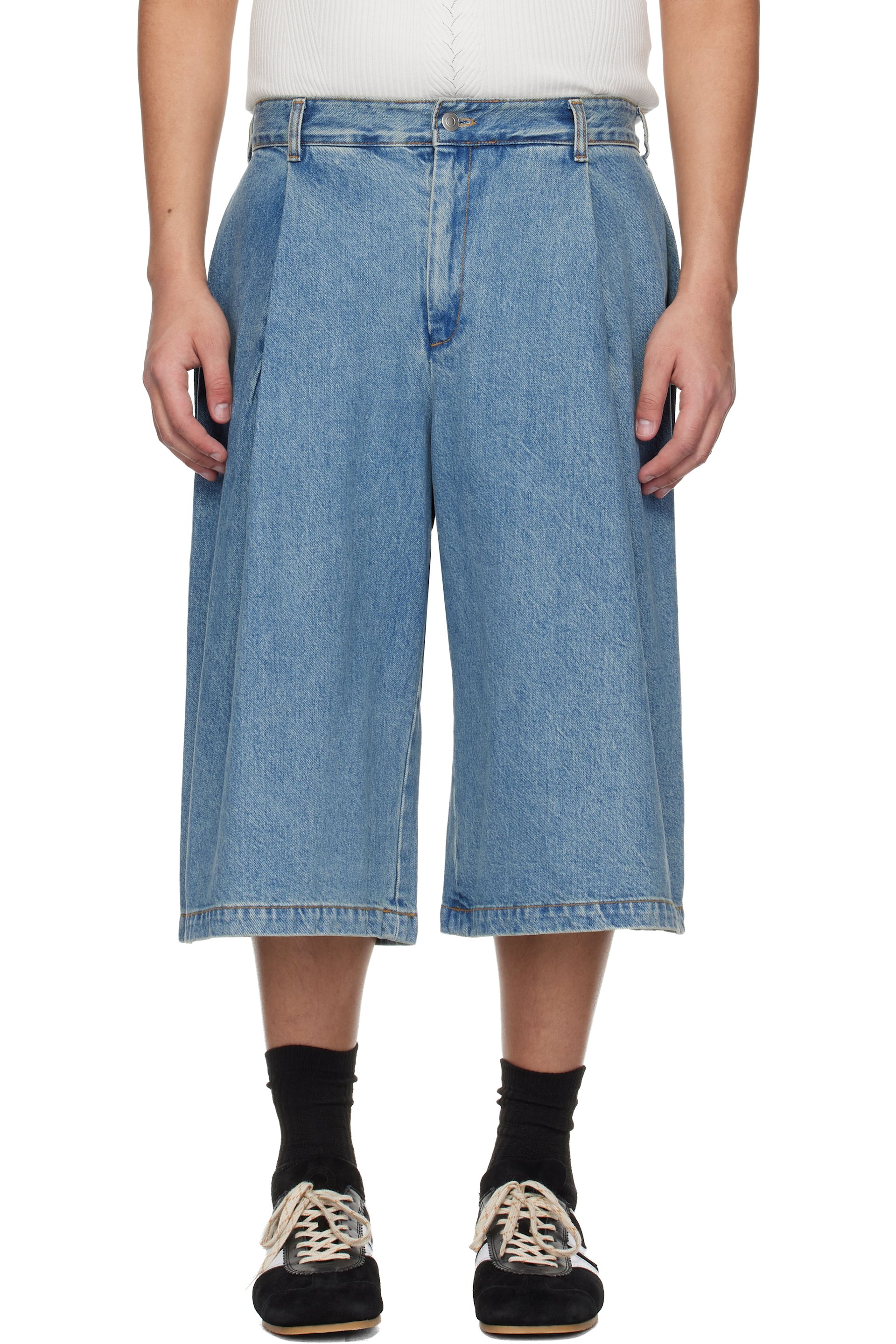 Seventh - Blue Denim 410 Bermuda Shorts