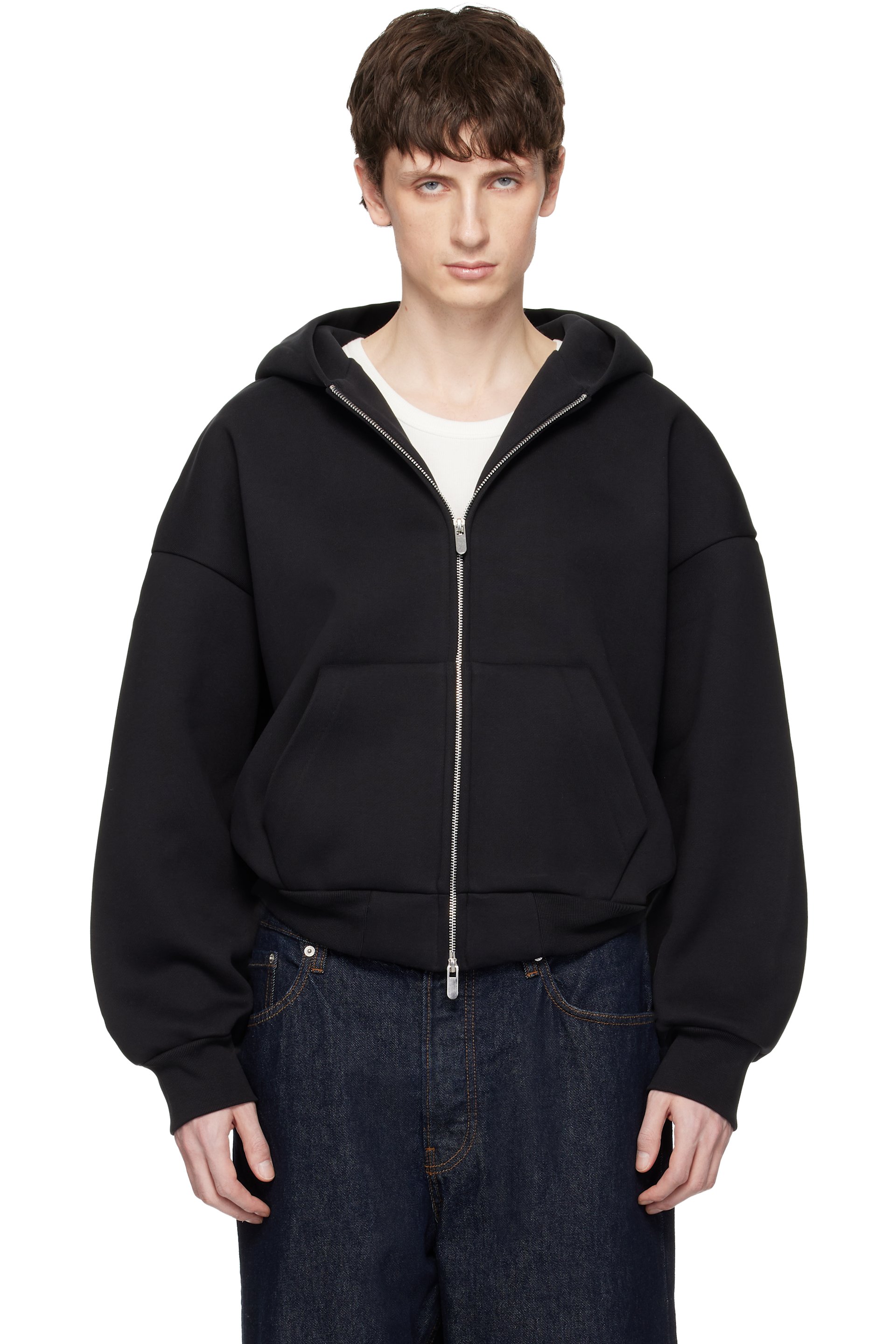 Seventh: Black V2 Zipped Hoodie | SSENSE
