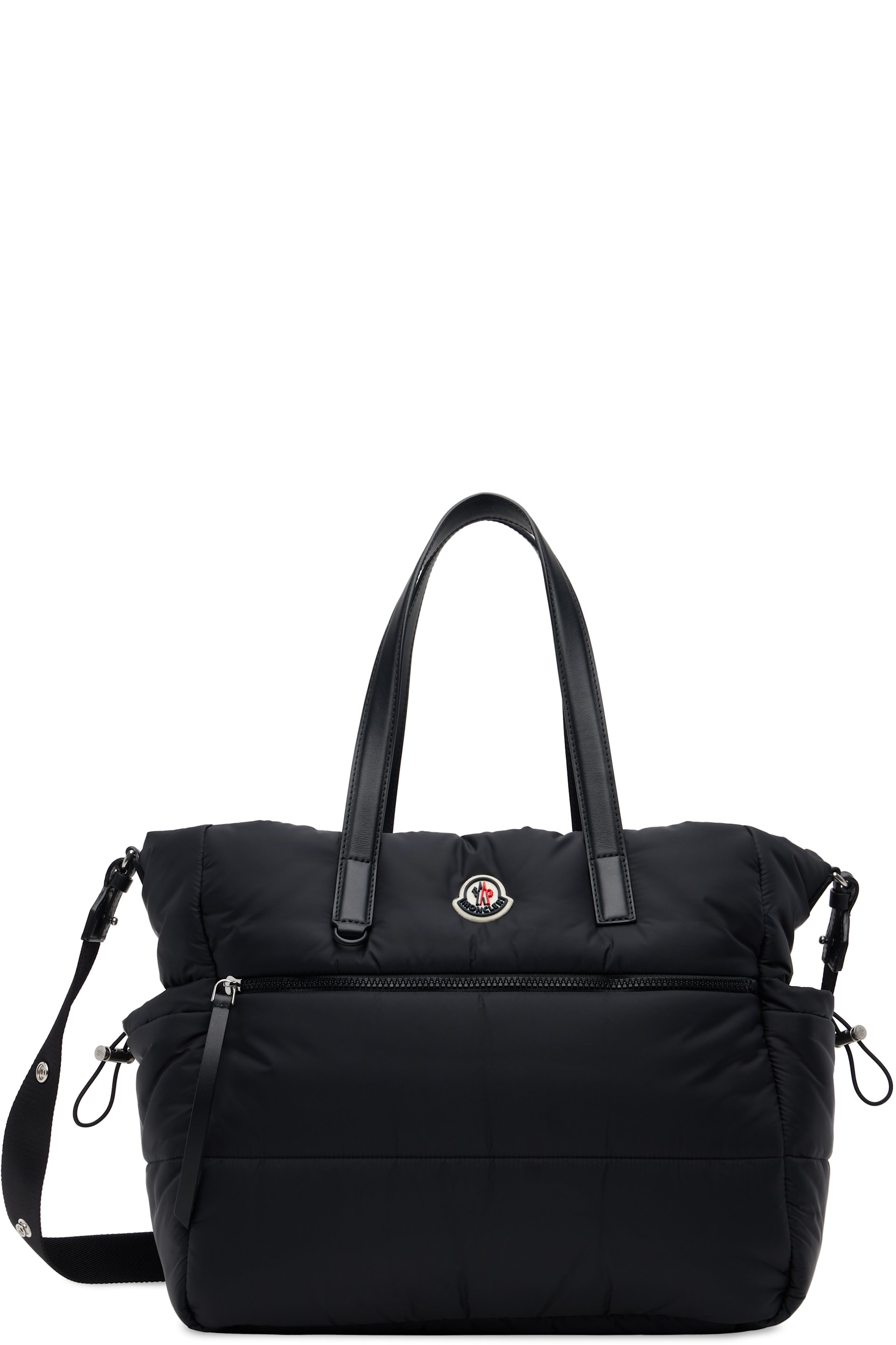 Moncler Enfant - 黑色徽标婴儿换洗包