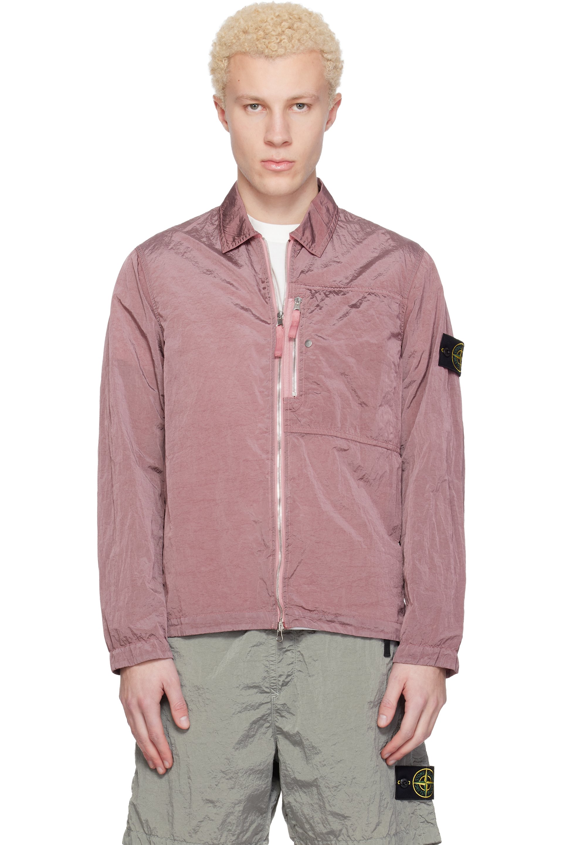 Stone Island - Pink 1200038 Nylon Metal ECONYL Jacket