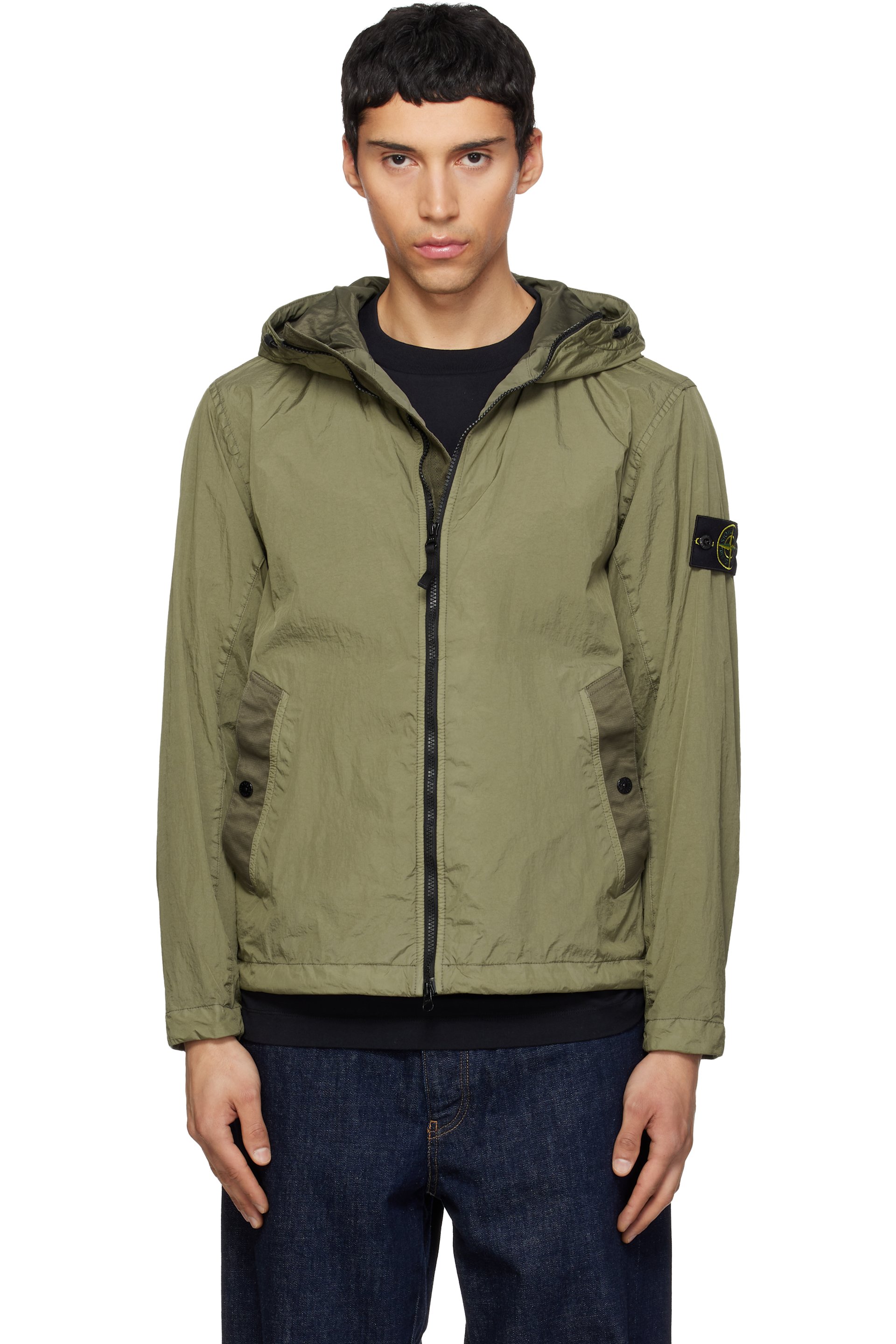 Stone Island - Khaki 4100001 Crinkle Reps NY Jacket