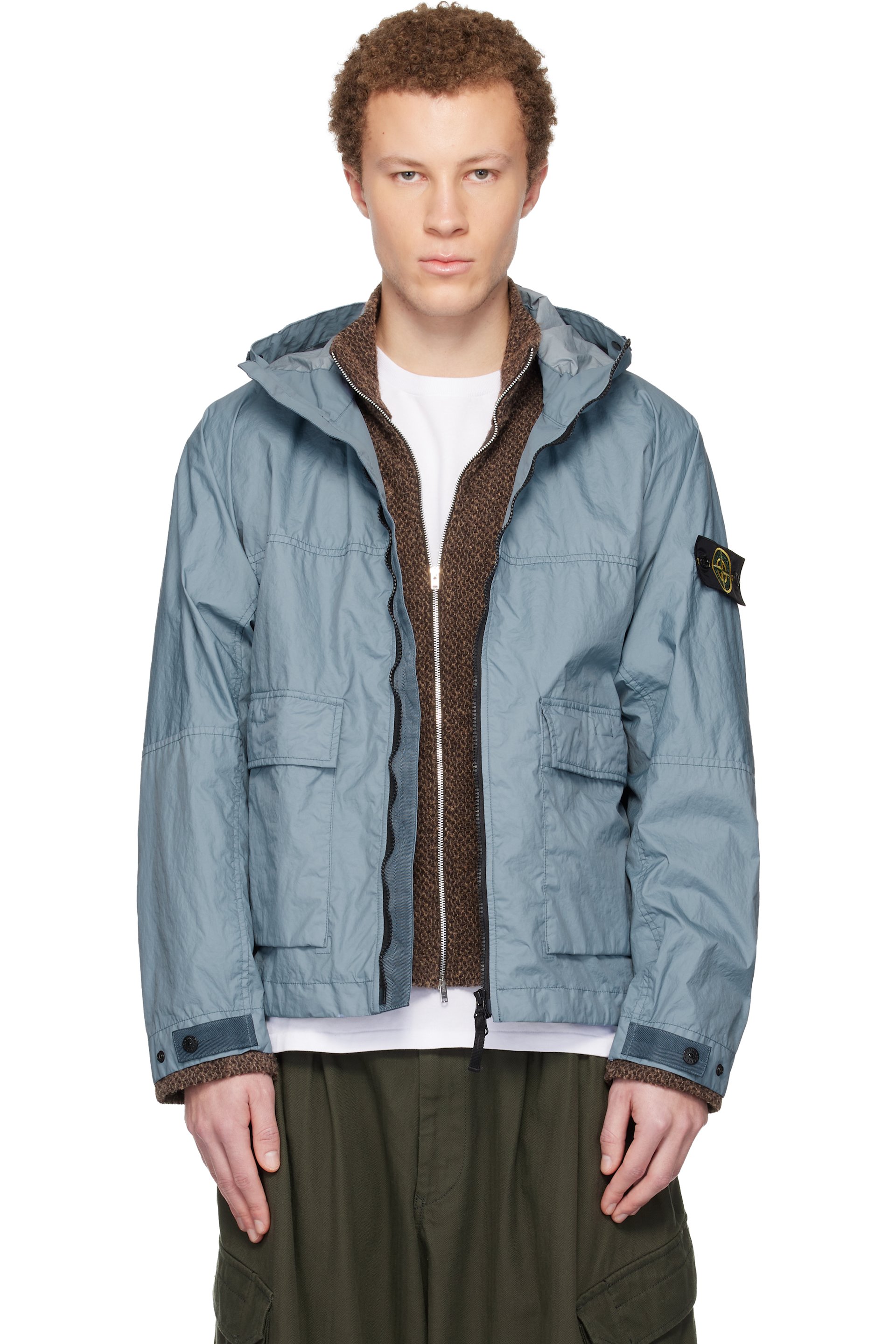 Stone Island - Blue 4100004 Membrana 3L TC Jacket