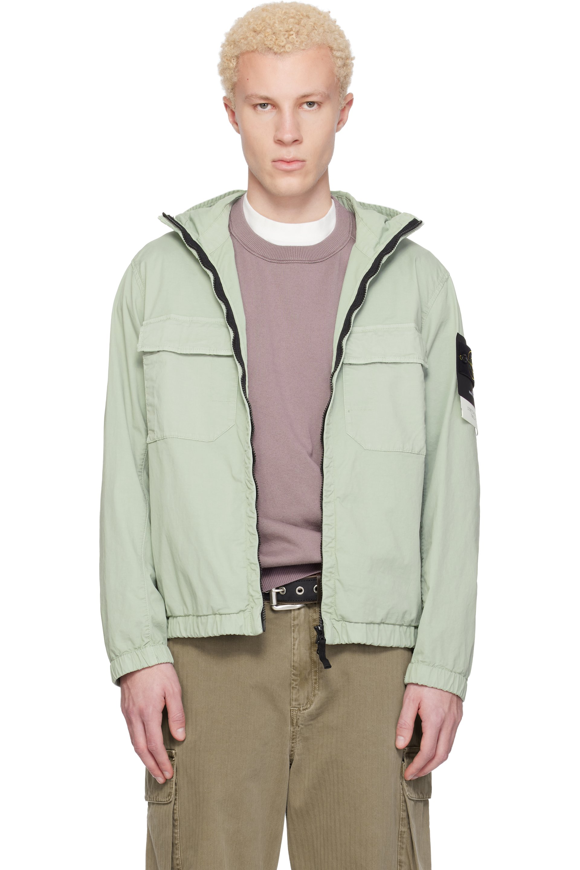Stone Island - Green 4100077 Stretch Organic Cotton Twill Jacket