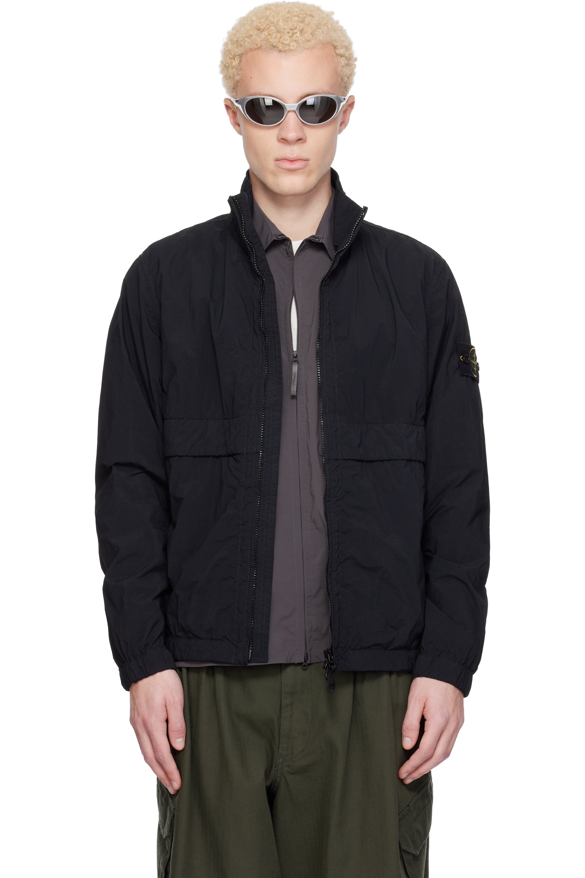 Stone Island - Black 4100056 Nylon Smerigliato-TC Jacket