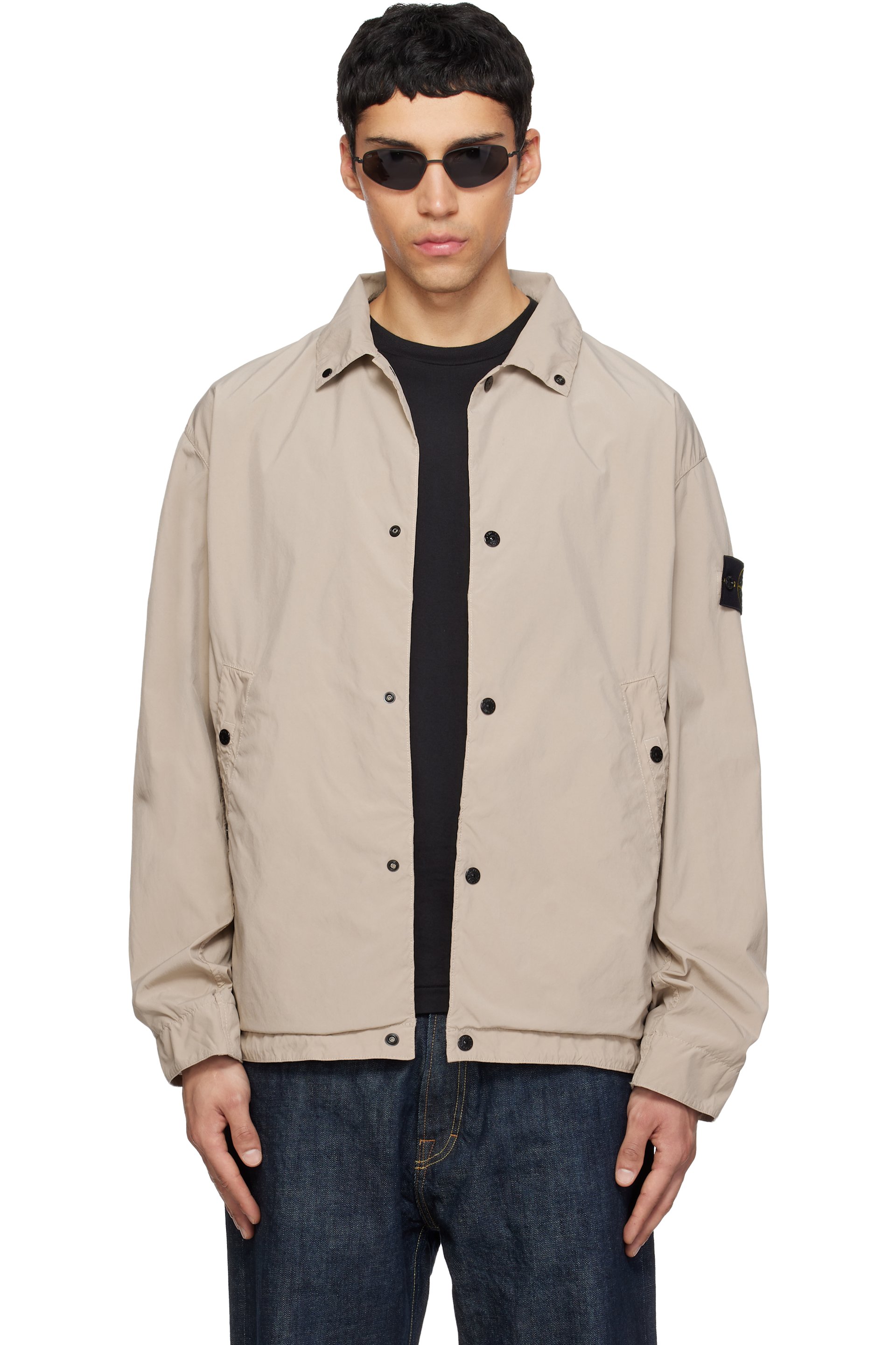 Stone Island - Beige 4100041 Light Compact Touch Poly-TC Jacket