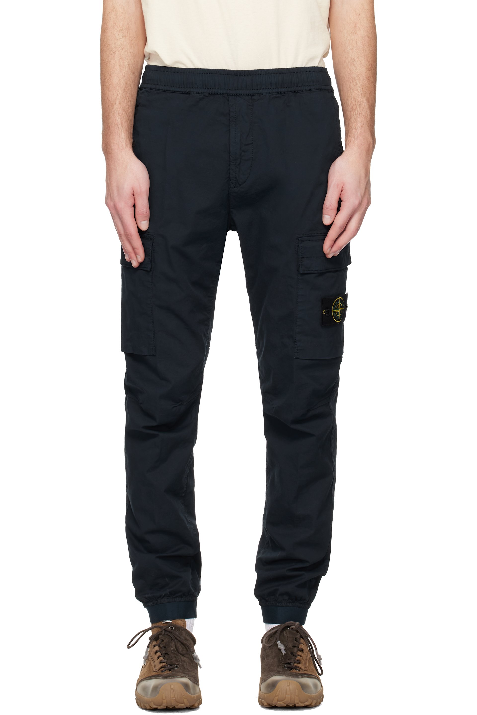 Stone Island: Navy 3100031 Stretch Cotton Tela 'Paracadute' Cargo