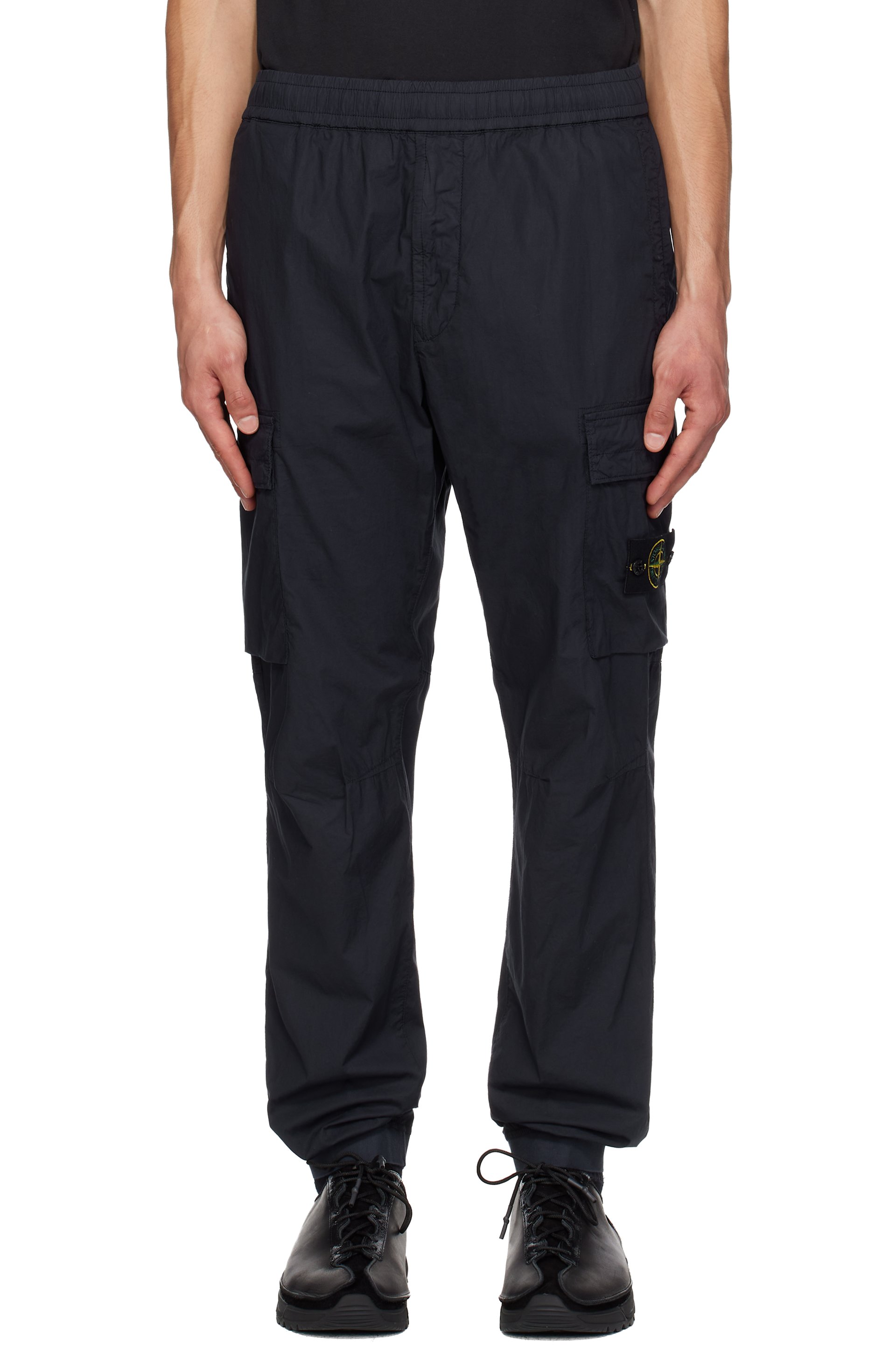 Stone Island - Navy 3100031 Stretch Organic Cotton Twill Cargo Pants