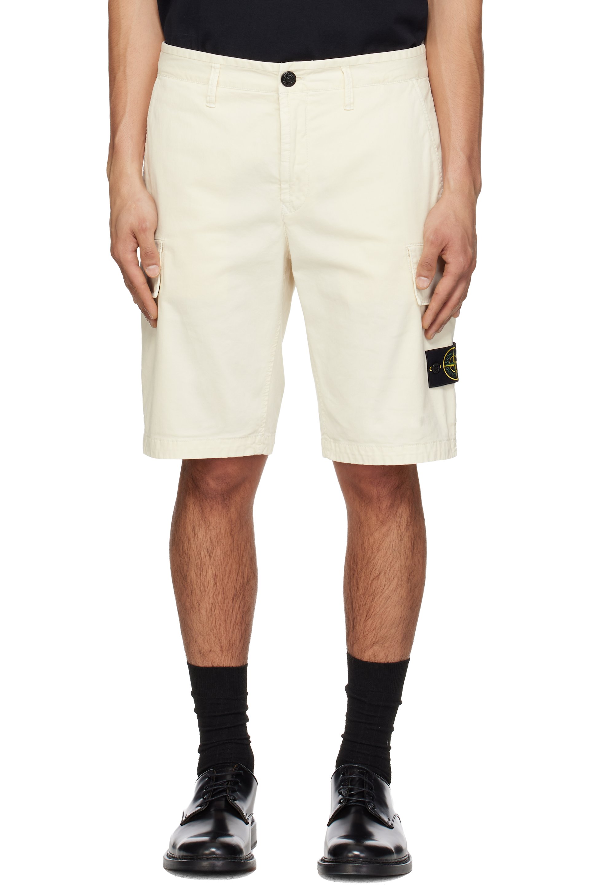 Stone Island - Off-White L100018 Cargo Shorts