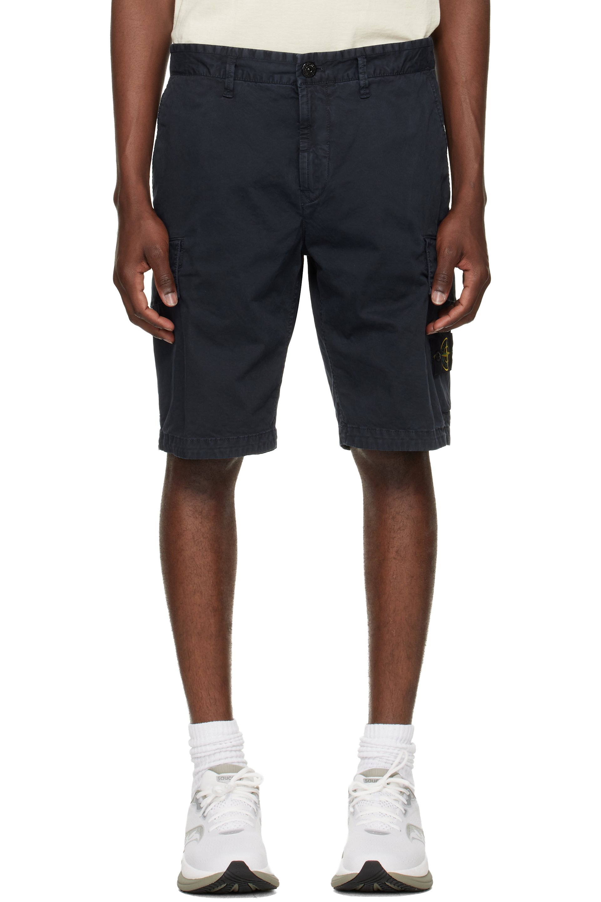 Stone Island - Navy L100018 Cargo Shorts