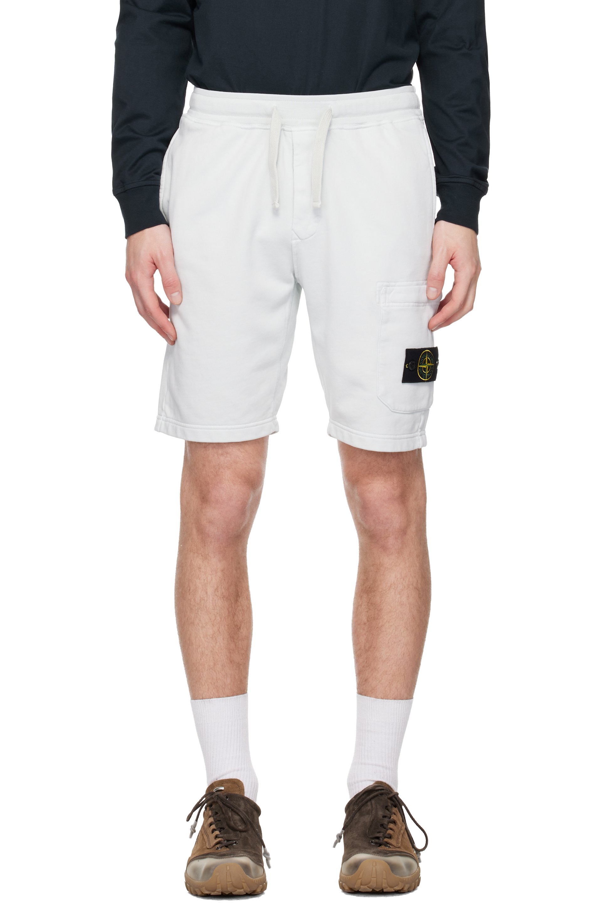 Stone Island - Blue 6200011 Organic Cotton Fleece Shorts