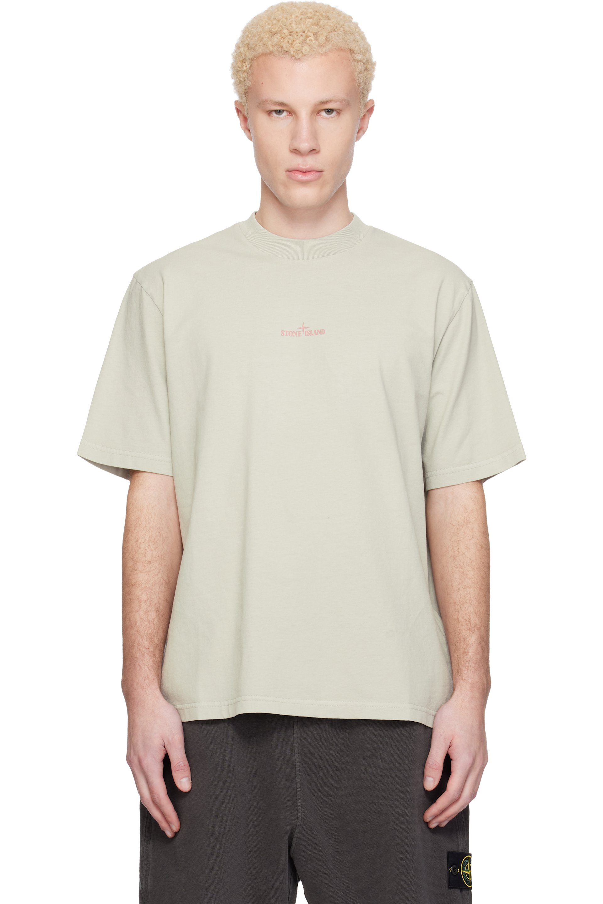 Stone Island - Gray 2100001 Combed Organic Cotton Jersey T-shirt