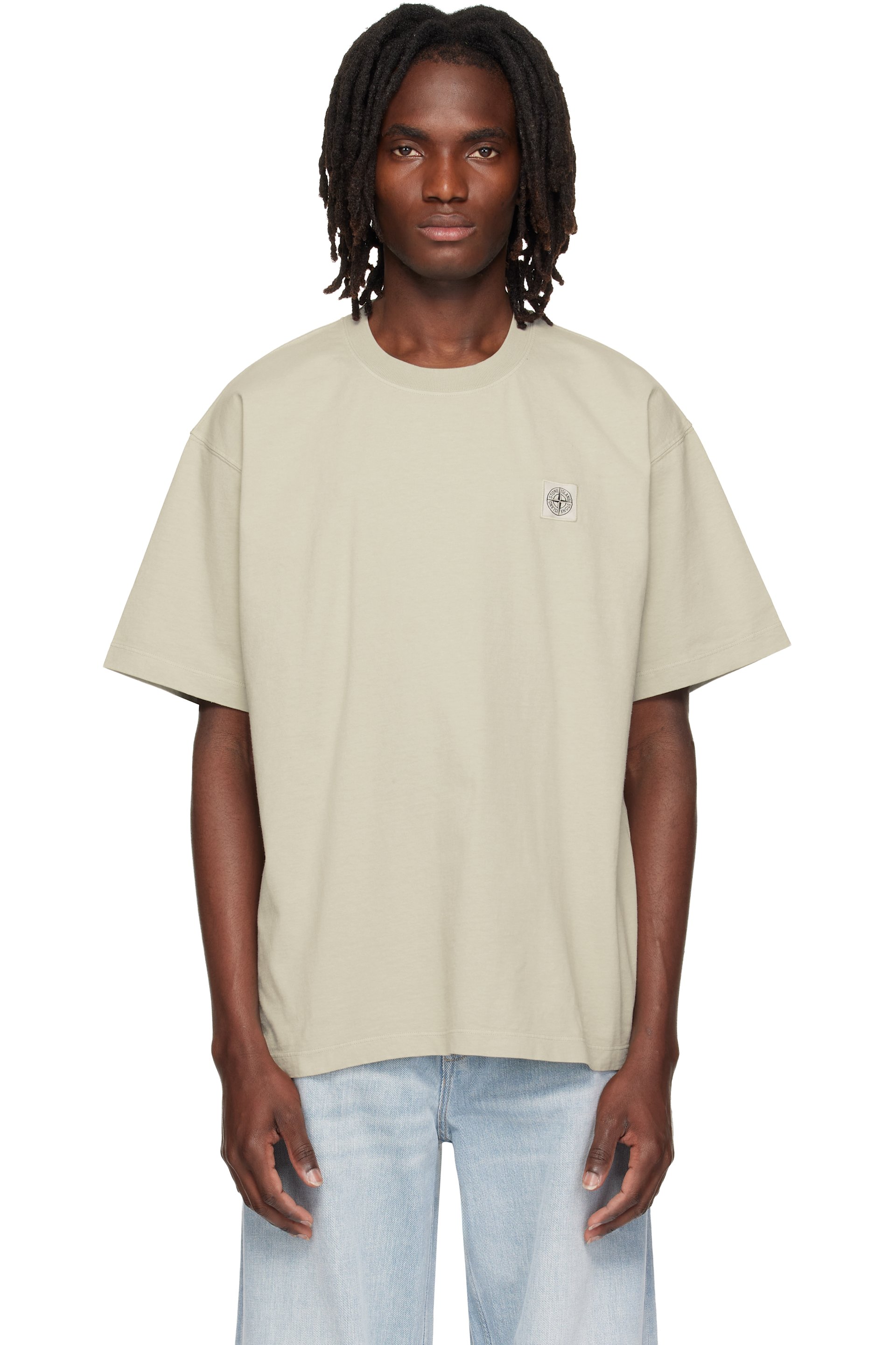Stone Island - Gray 2100030 Combed Organic Cotton Jersey T-shirt