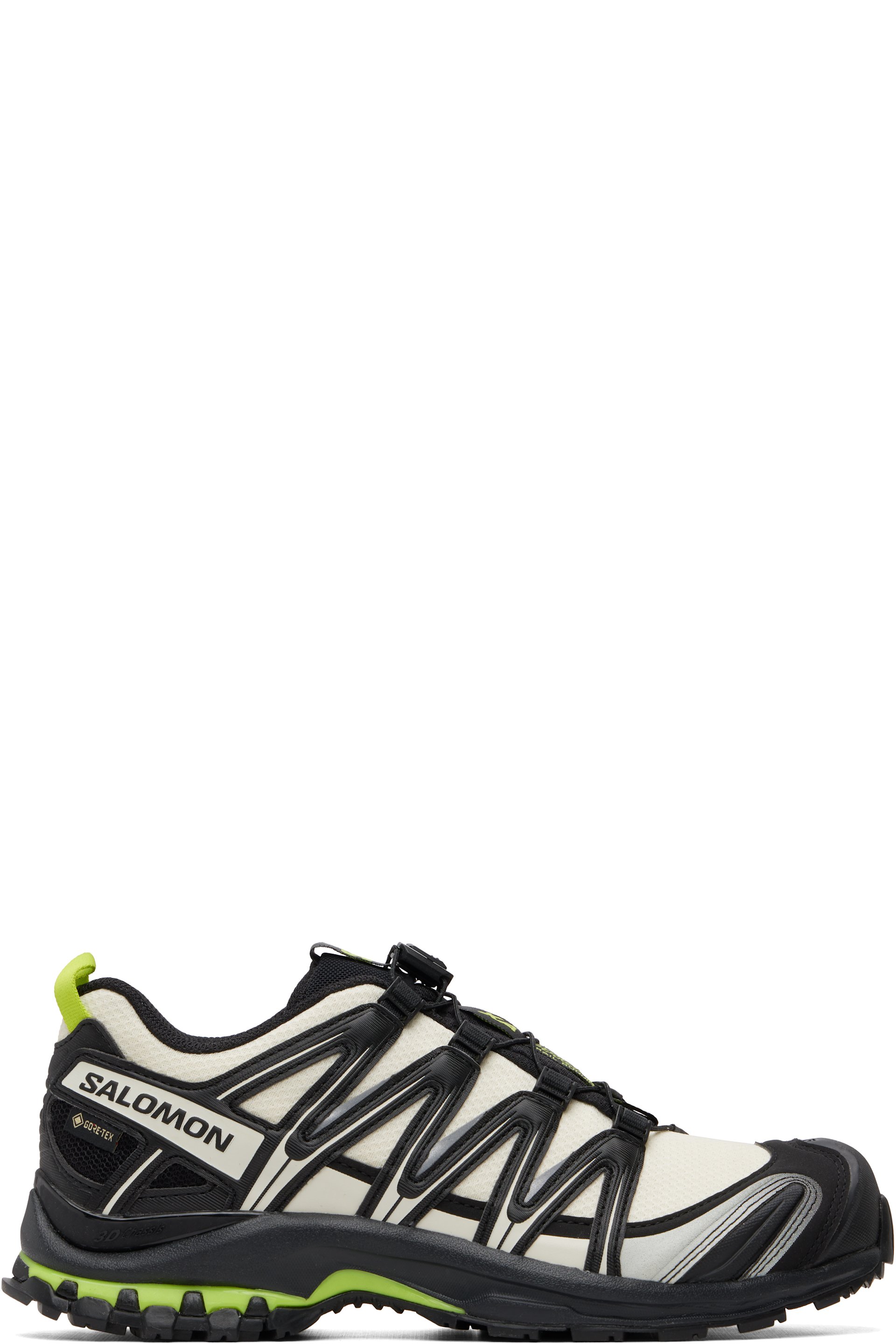 Salomon - Baskets XA Pro 3D noir et blanc cassé à membrane en GORE-TEX