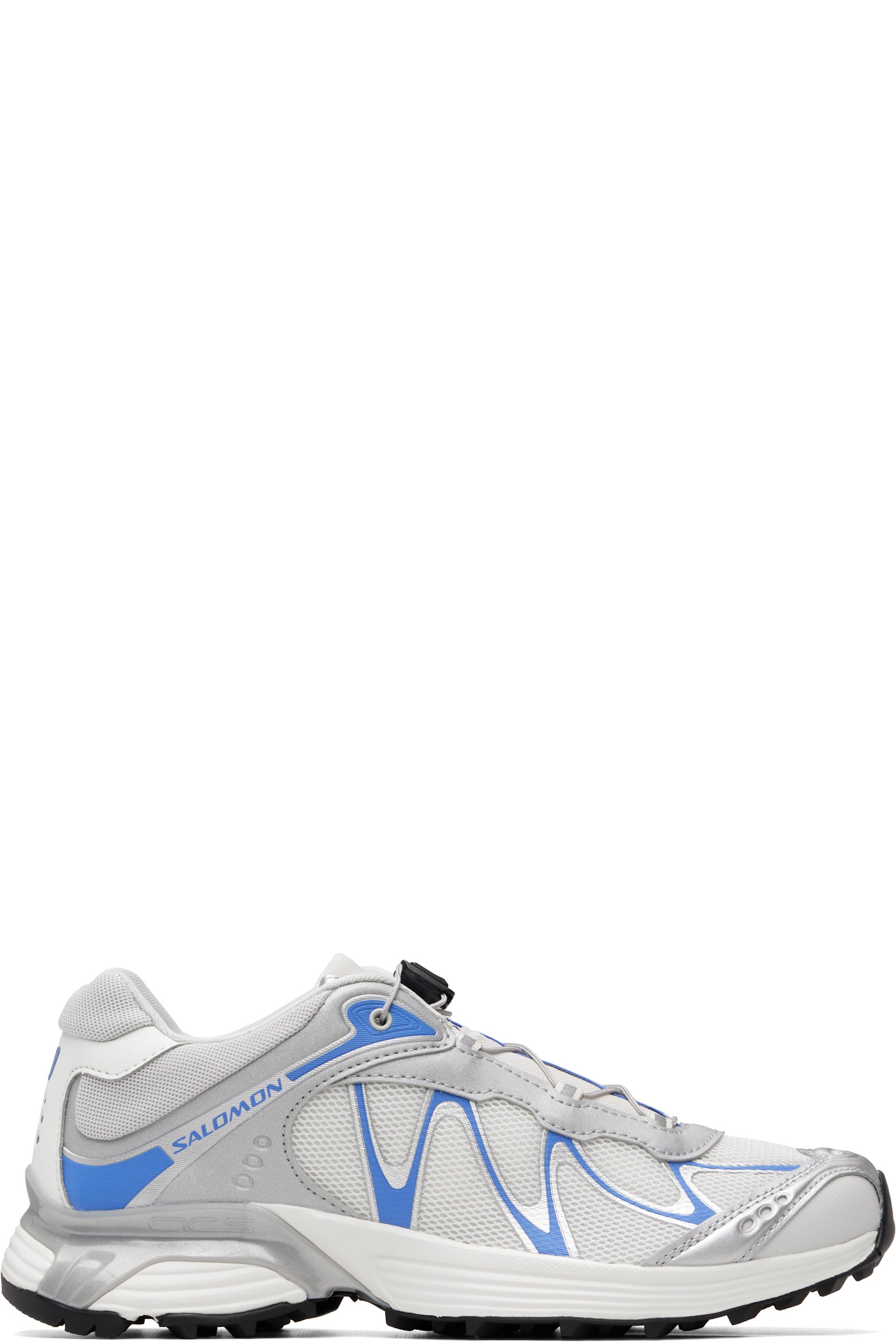 Salomon - Silver & Off-White XT-Whisper Sneakers