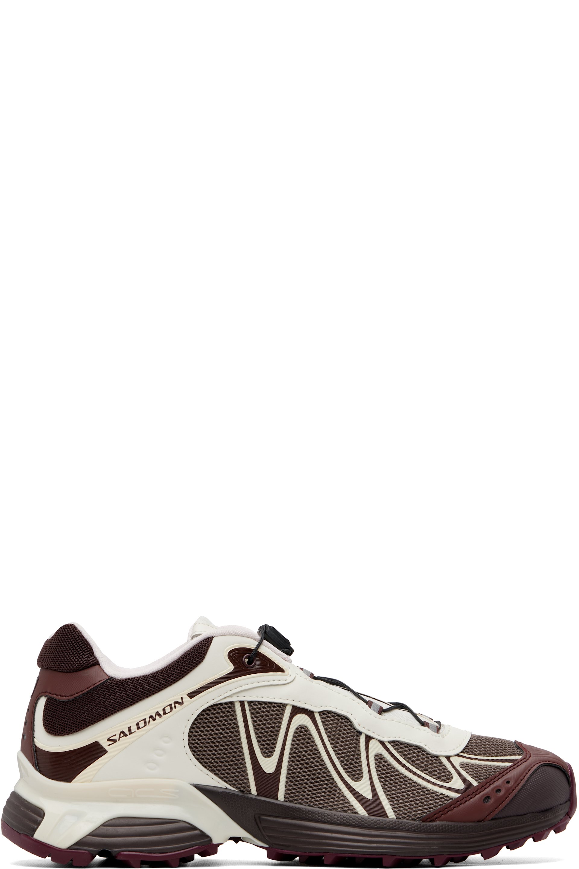 Salomon - Brown & Off-White XT-Whisper Sneakers