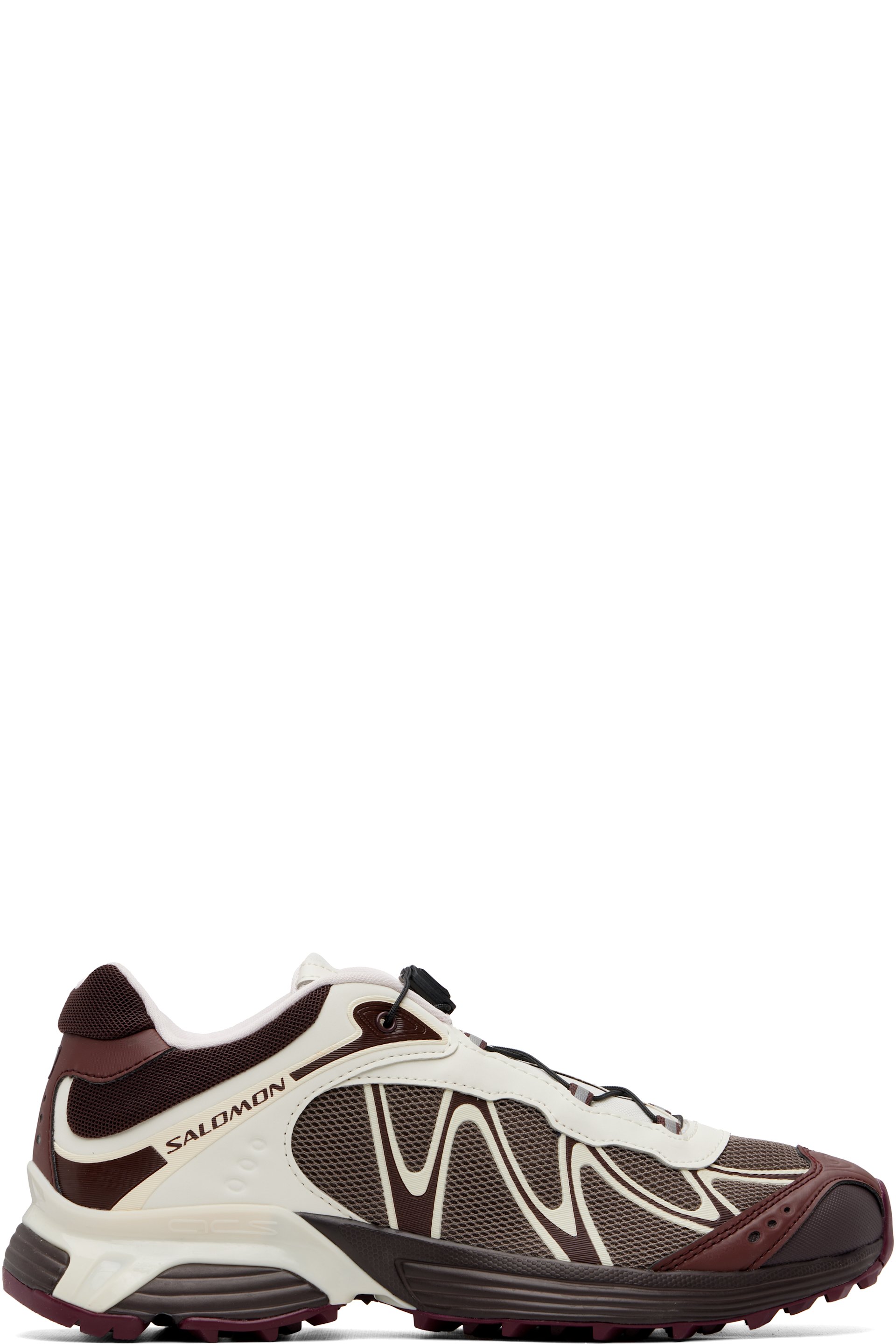 Salomon - Brown & Off-White XT-Whisper Sneakers