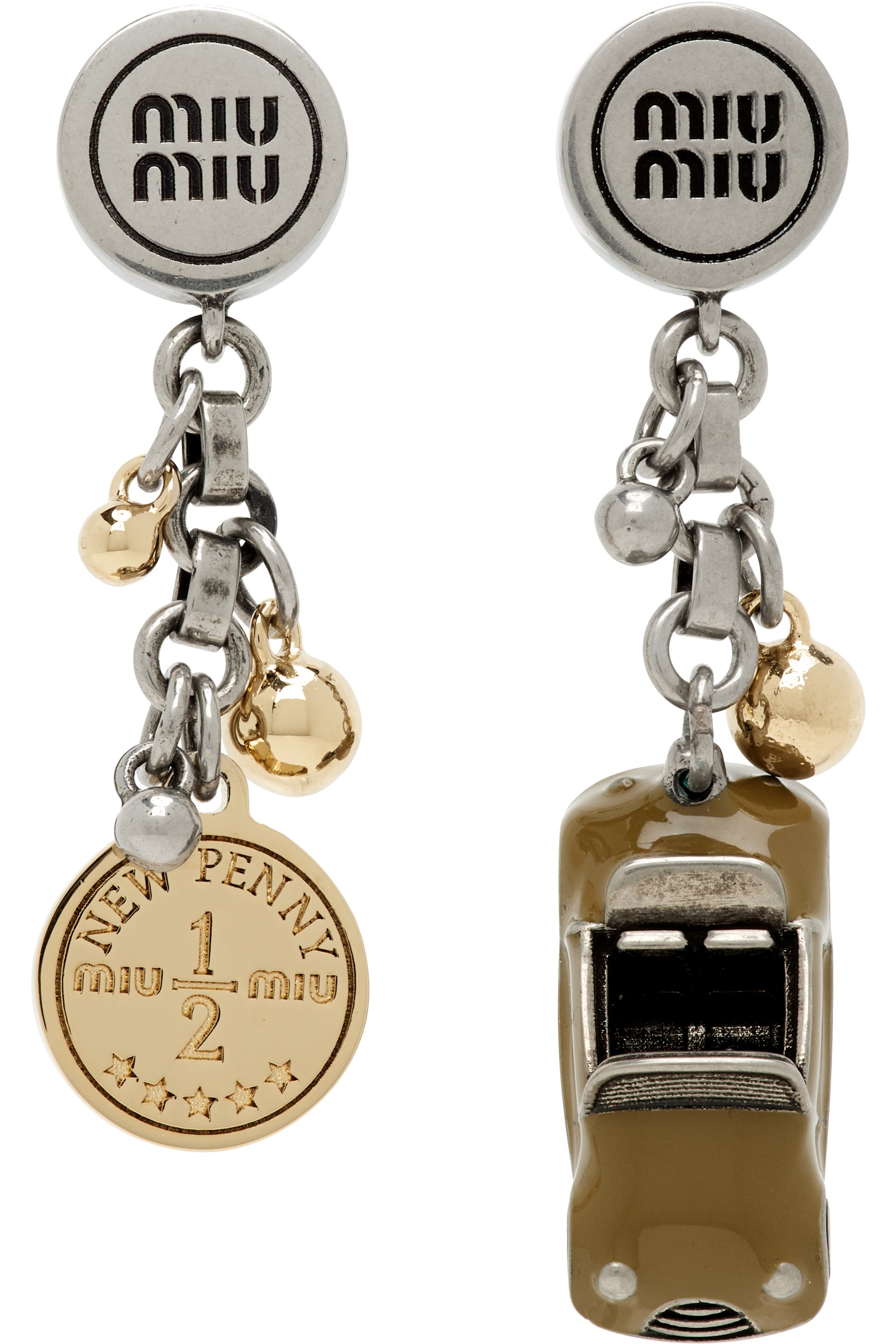 Miu Miu - Boucles d'oreilles en métal