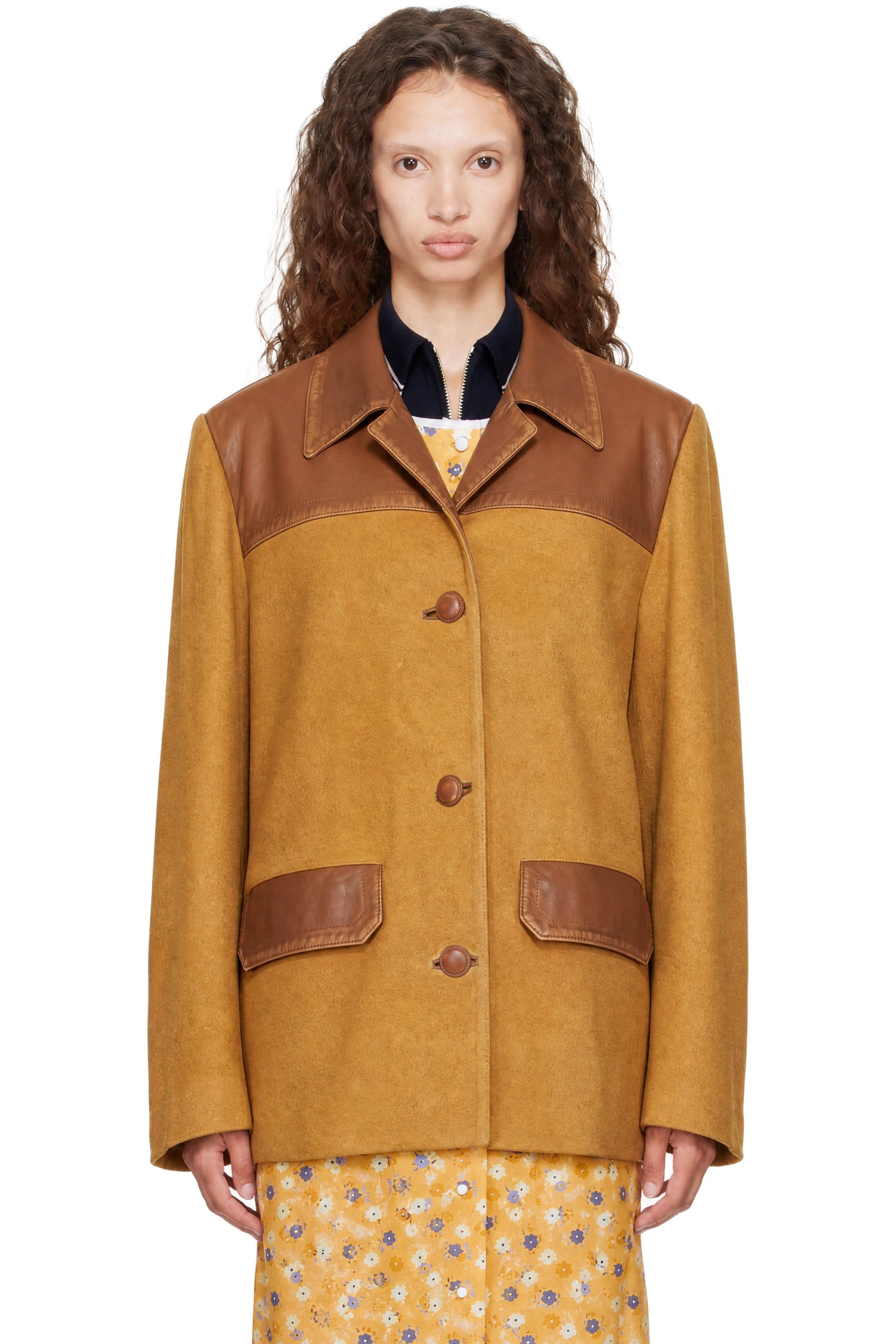 Miu Miu - Tan Suede Jacket