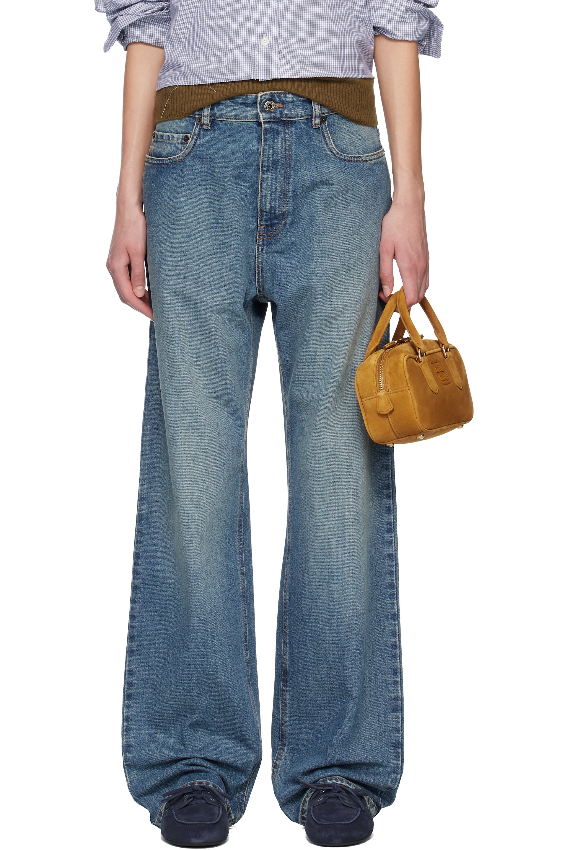 Miu Miu - Jean bleu en denim