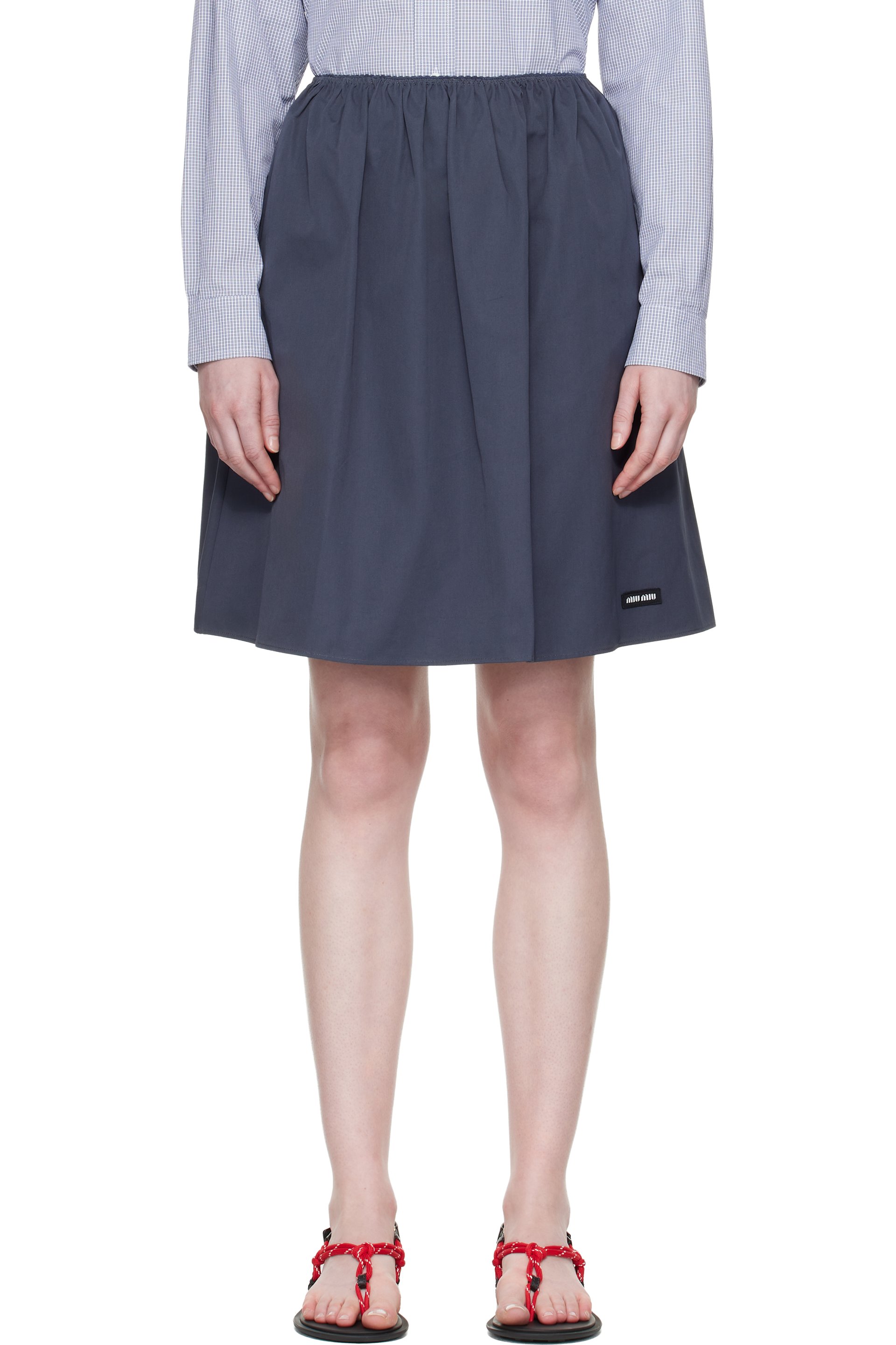 sachin and babi light blue dress Miu Miu Satin Flower Dress Miu Miu main image 0