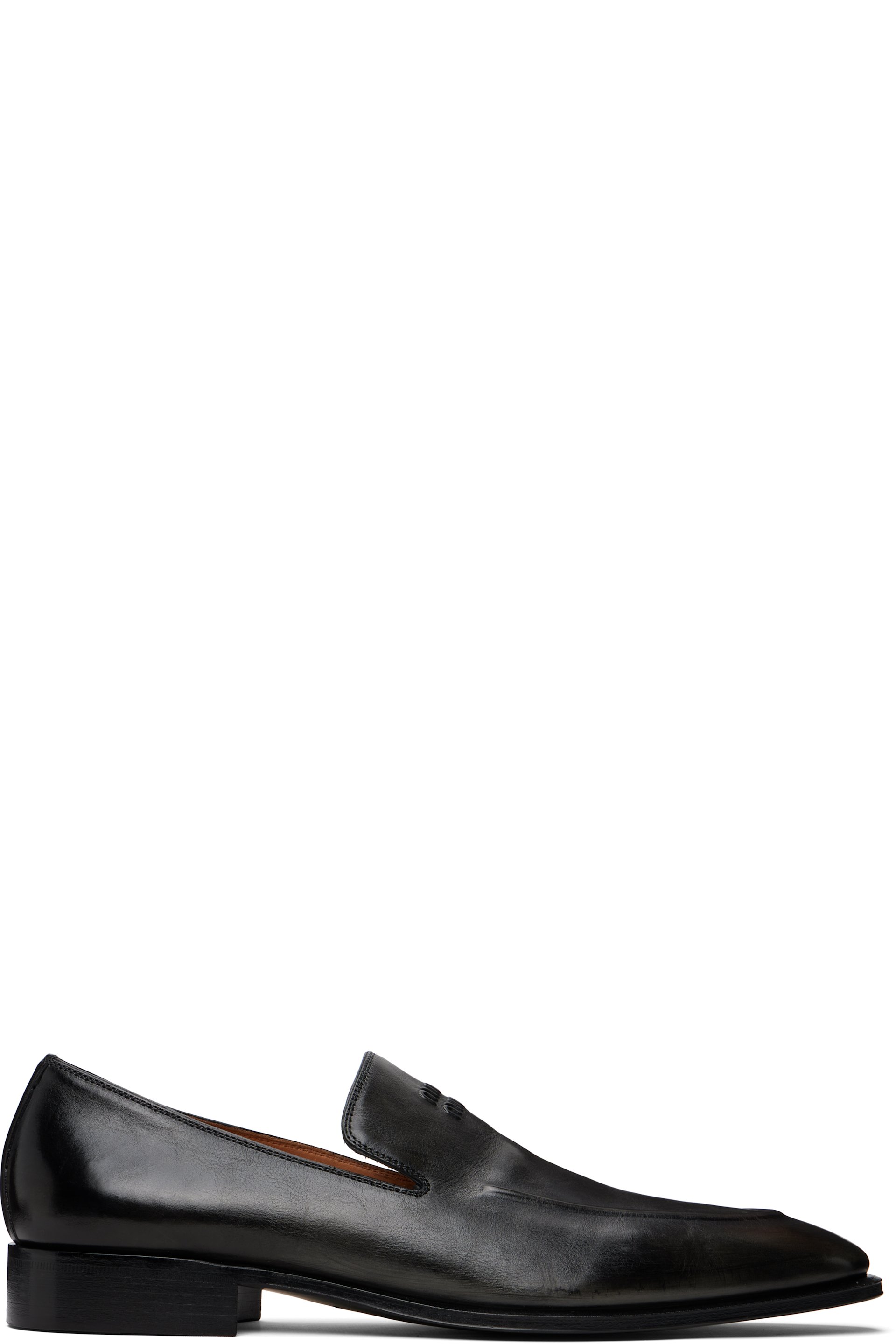 Miu Miu - Black Leather Loafers