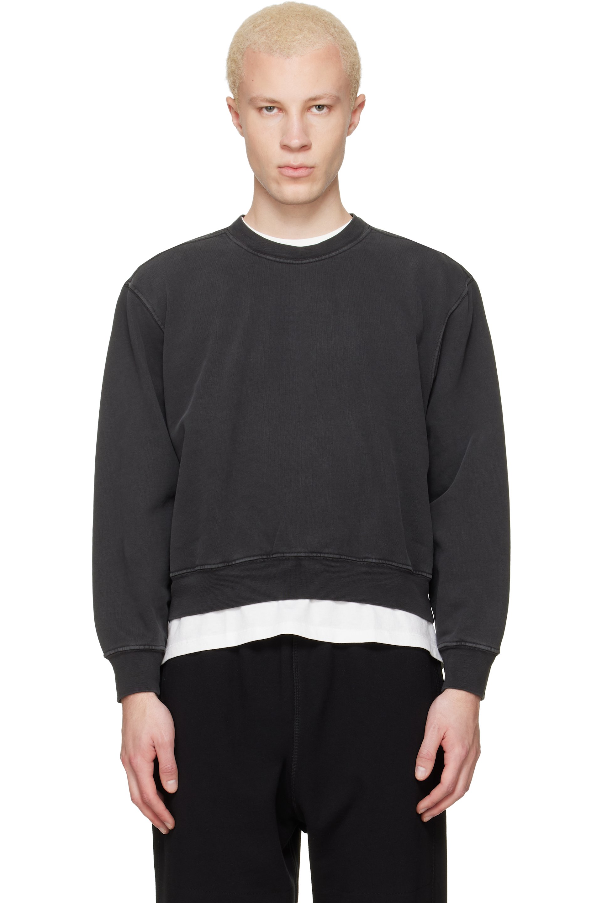 Lady White Co. - Black Mini Crewneck Sweatshirt