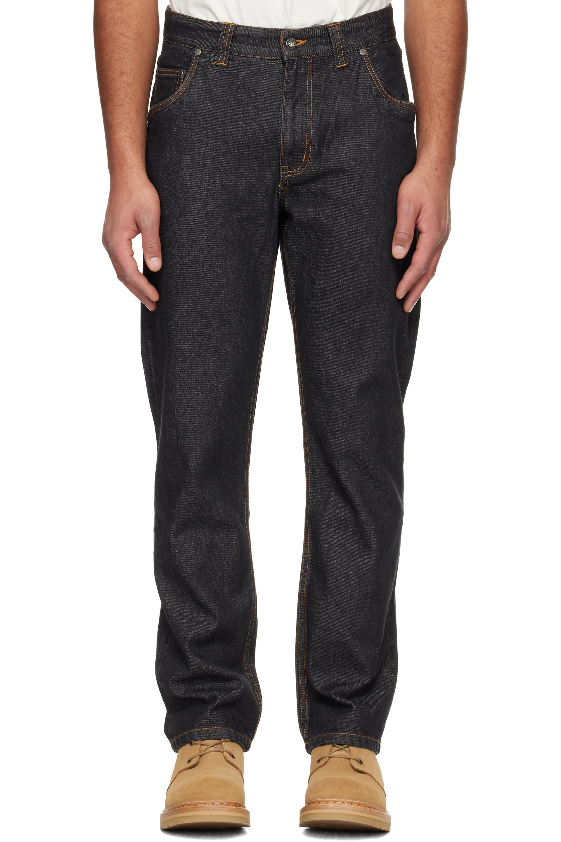 Dime - Black Straight Jeans
