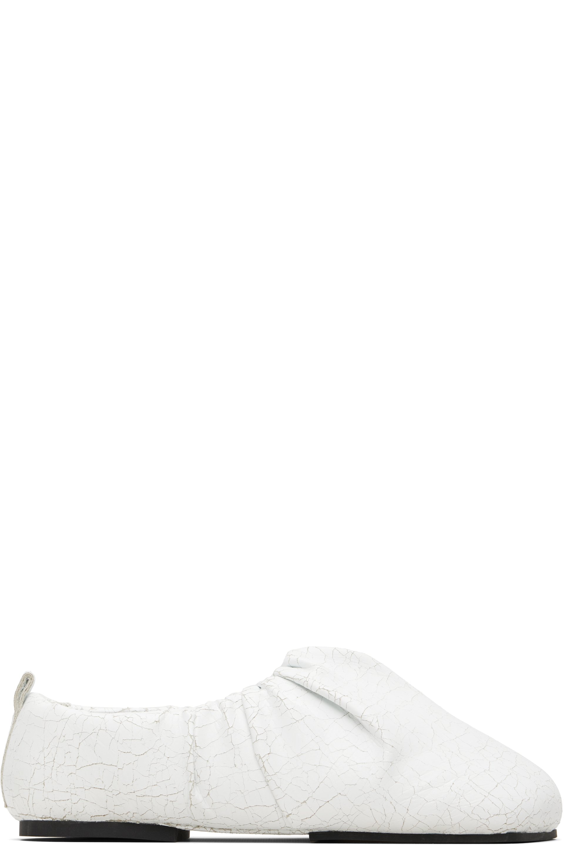 YUME YUME - White Wrinkle Loafers