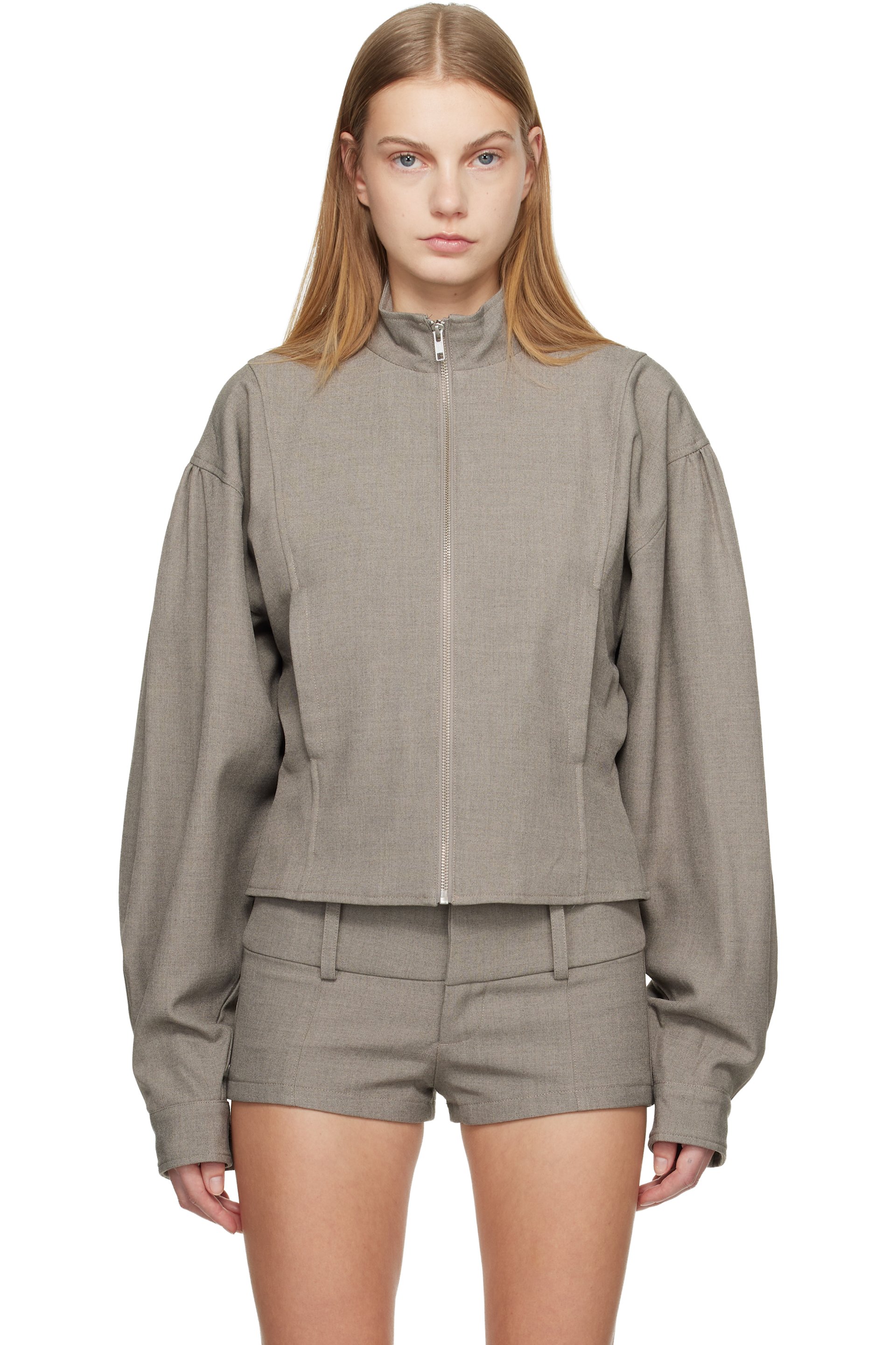 BELLE ANNA - Blouson Globo gris