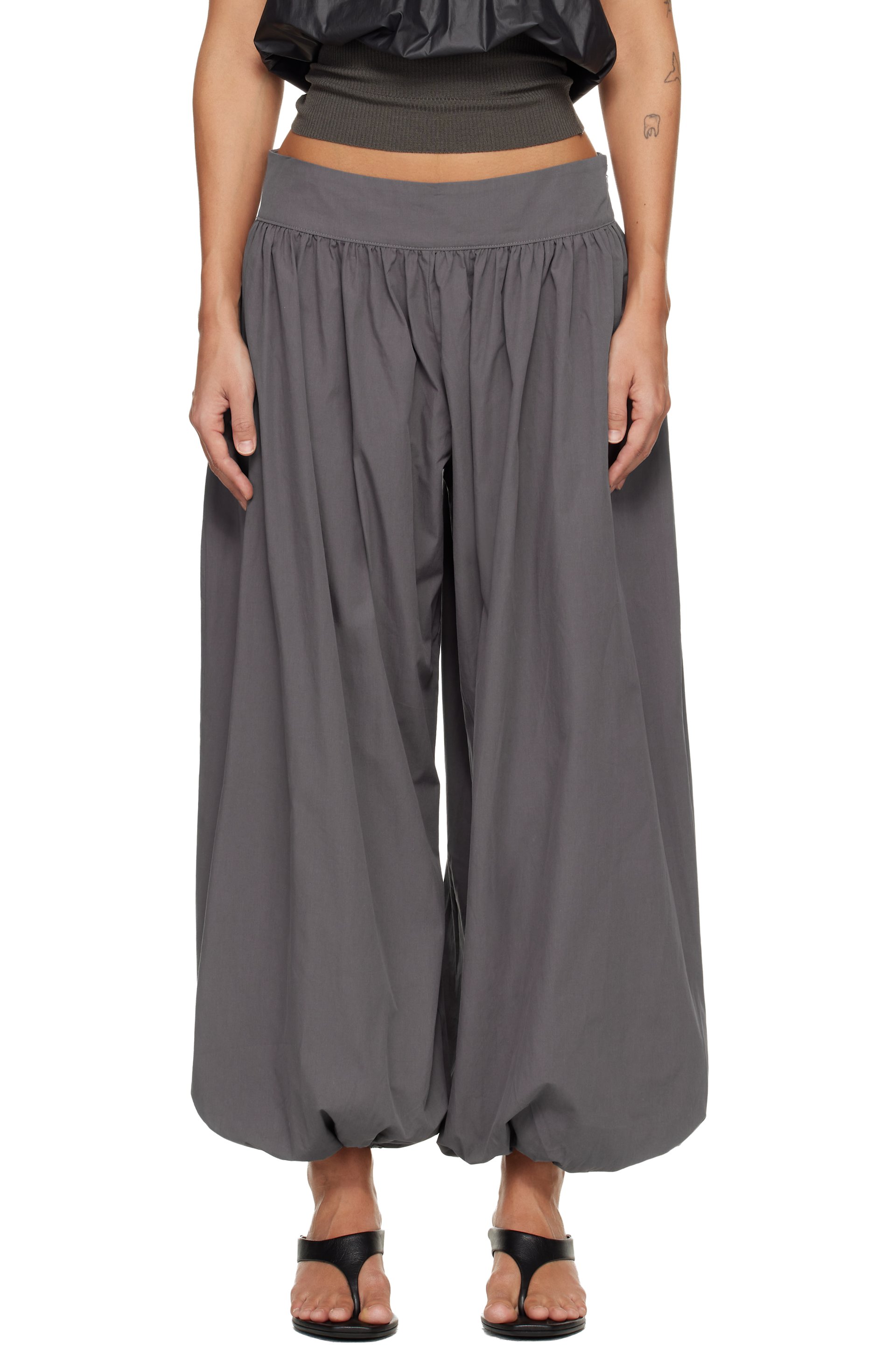 BELLE ANNA - Pantalon Blanca gris