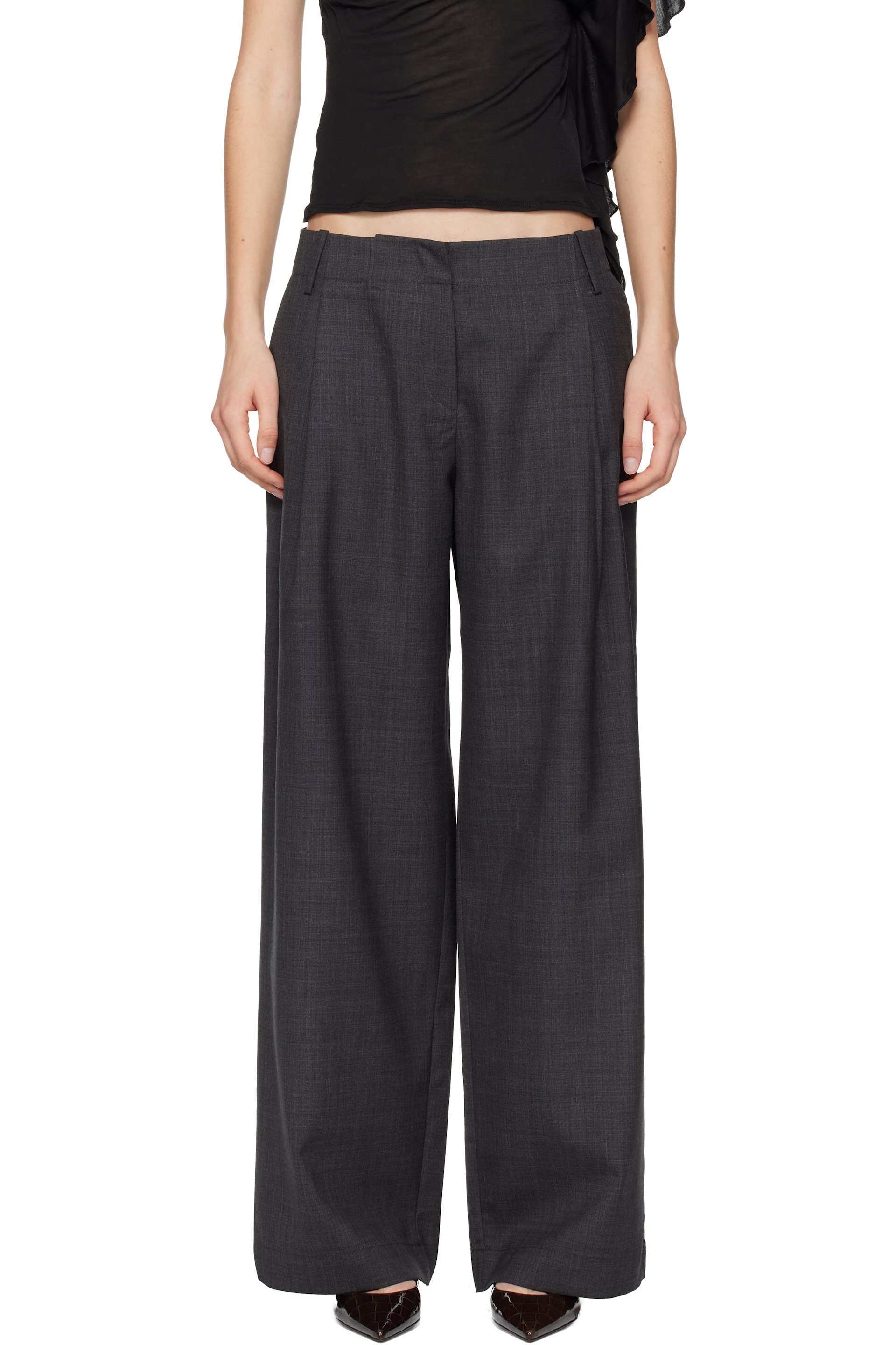 BELLE ANNA - Pantalon Bolinas gris