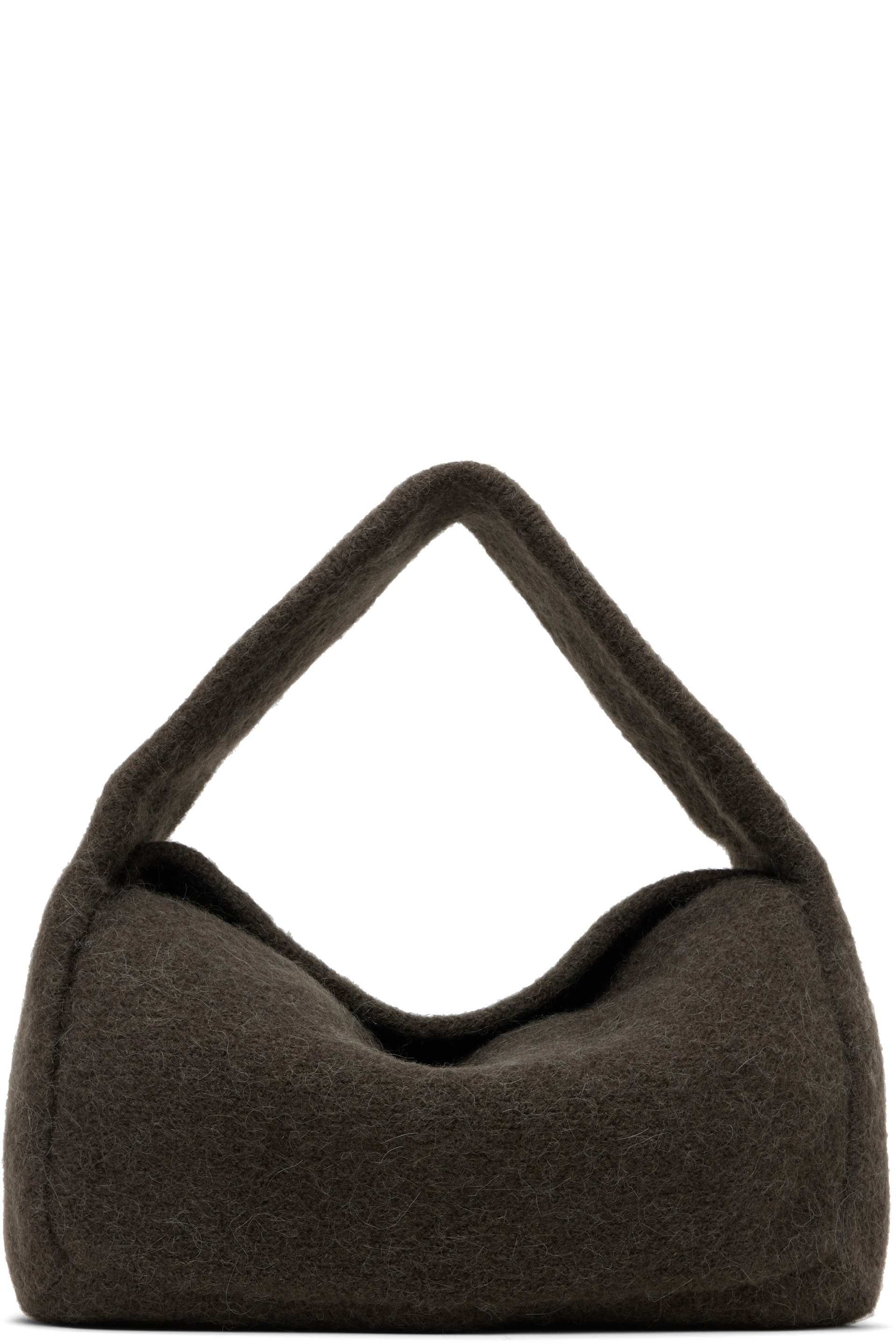 Lauren Manoogian - Sac baguette gris en tricot