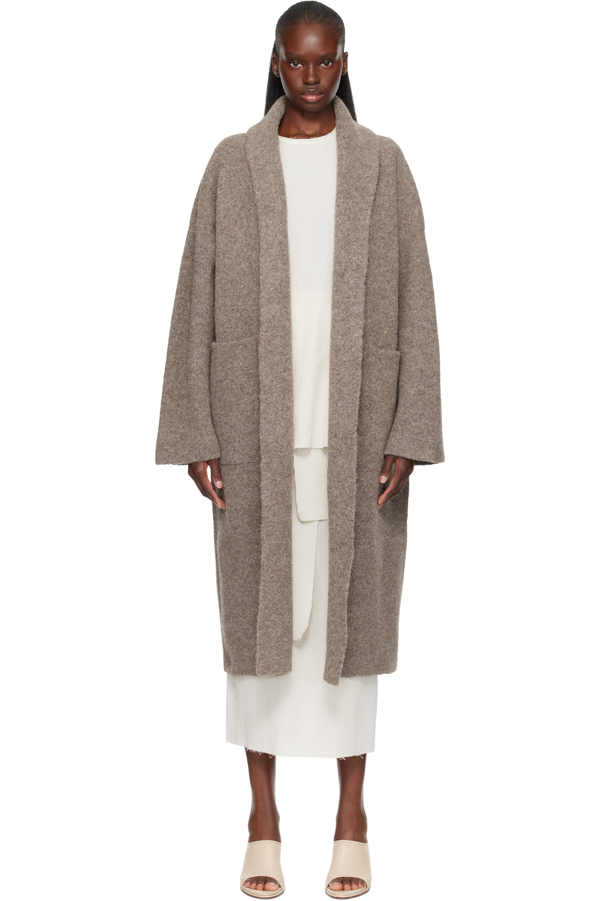 Lauren Manoogian - Taupe Double Face Long Coat