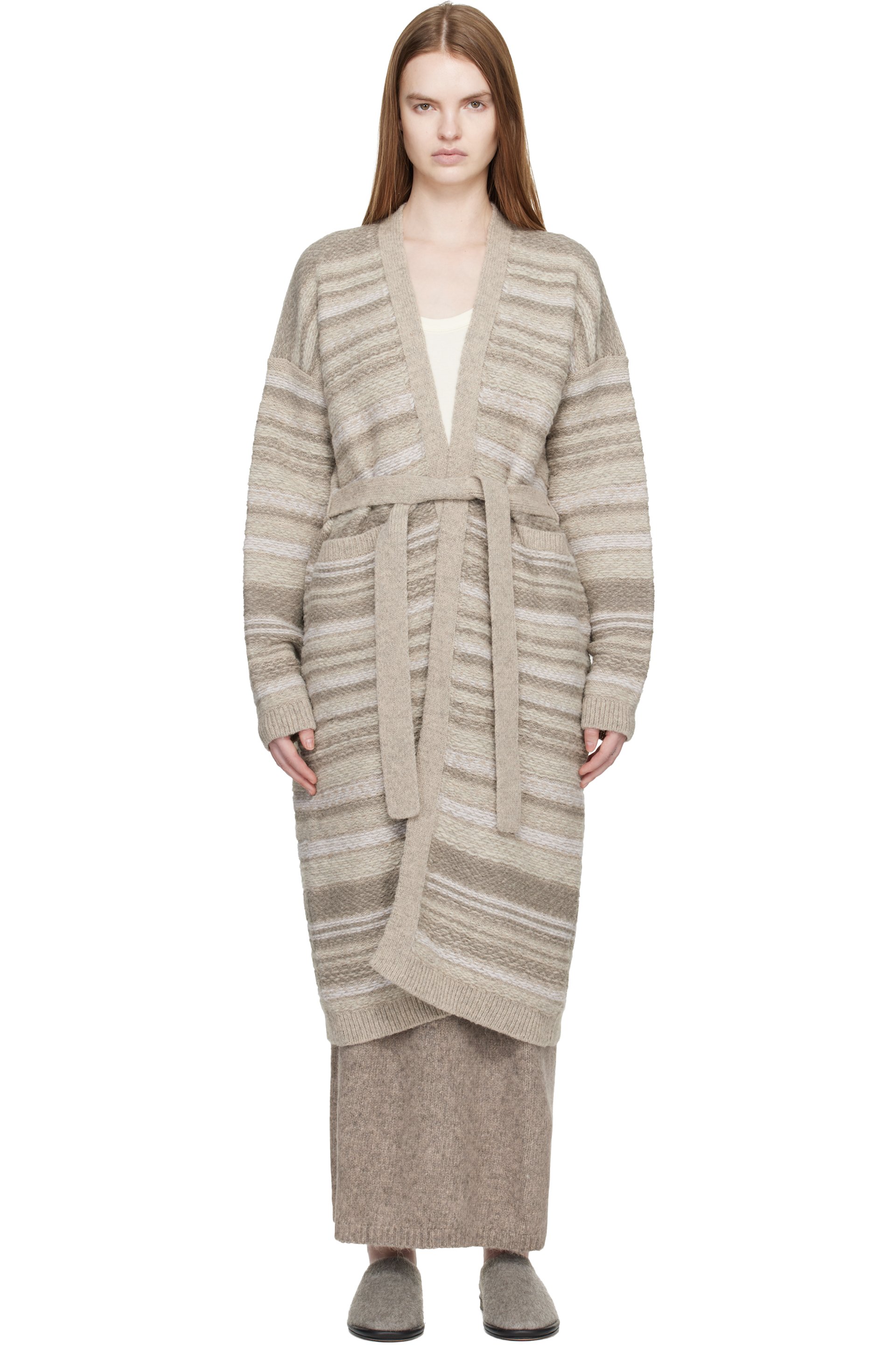 Lauren Manoogian - Cardigan long gris exclusif à SSENSE
