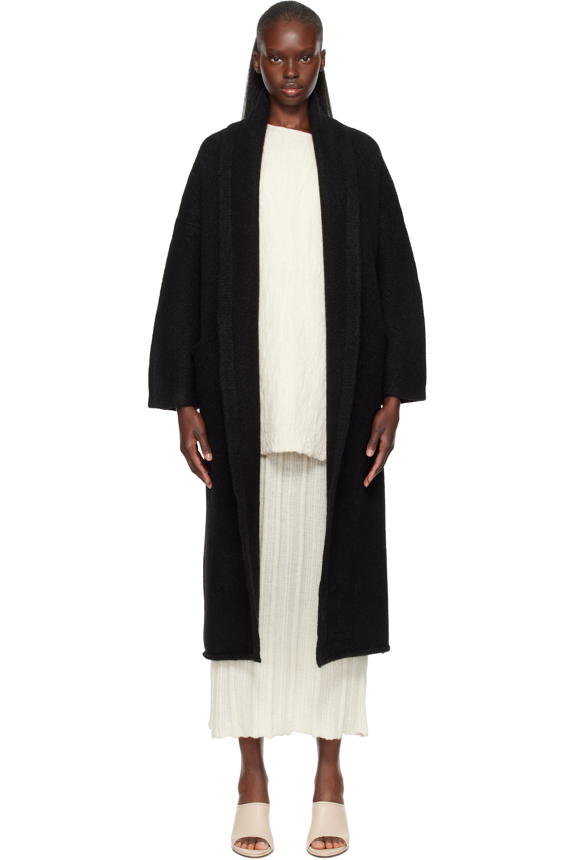 Lauren Manoogian - 黑色 Long Shawl 开衫